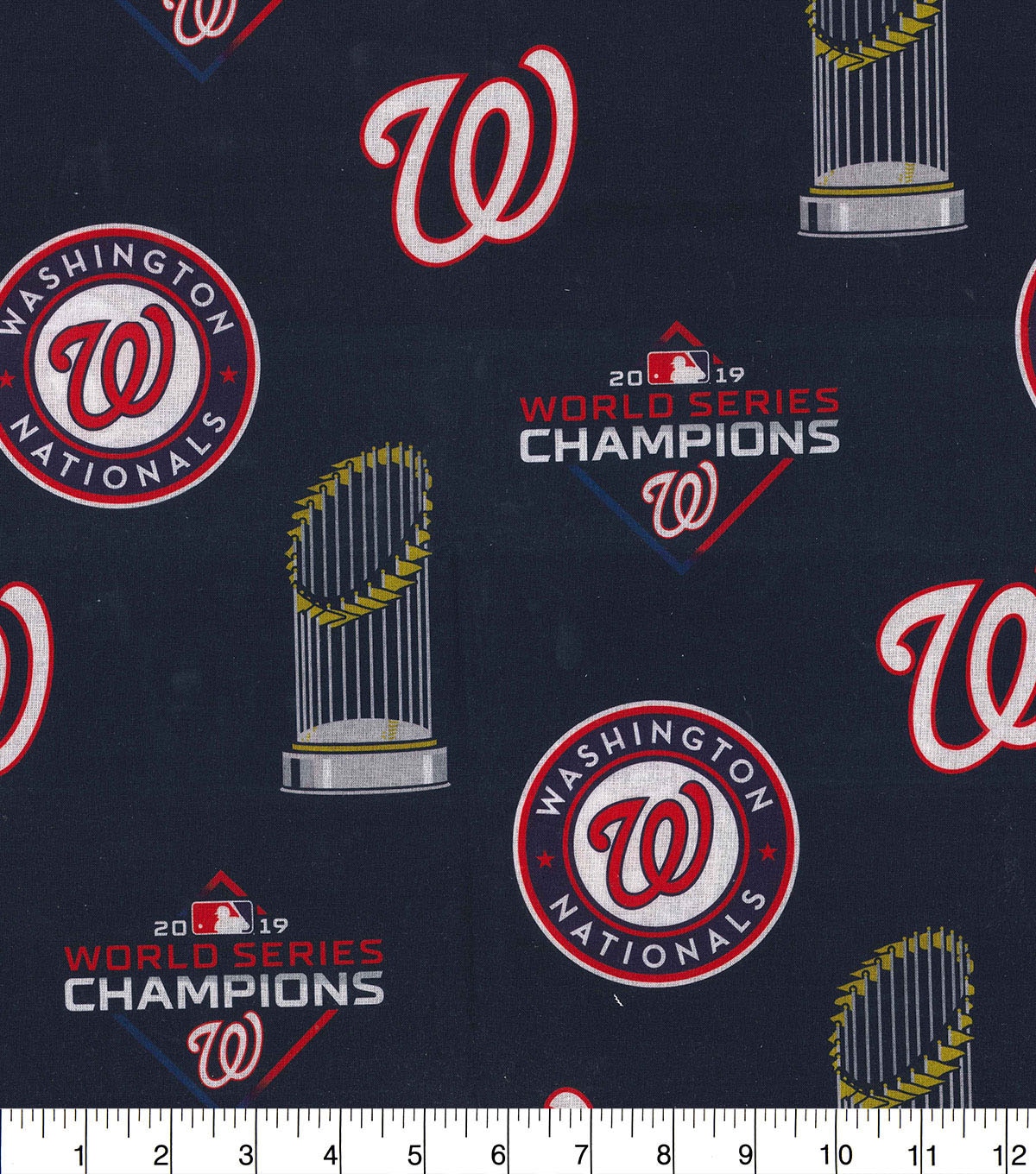 Washington Nationals Cotton Fabric World Series Champions 2019 Joann