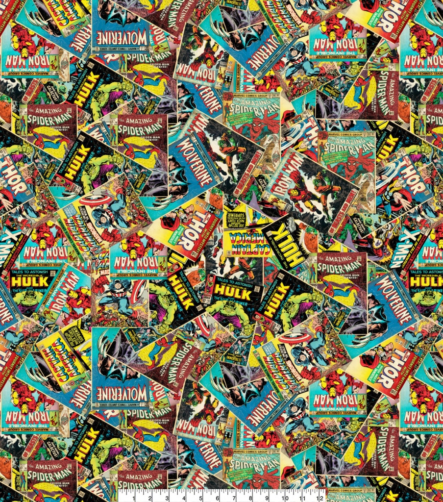 Marvel Comics Cotton Fabric 44