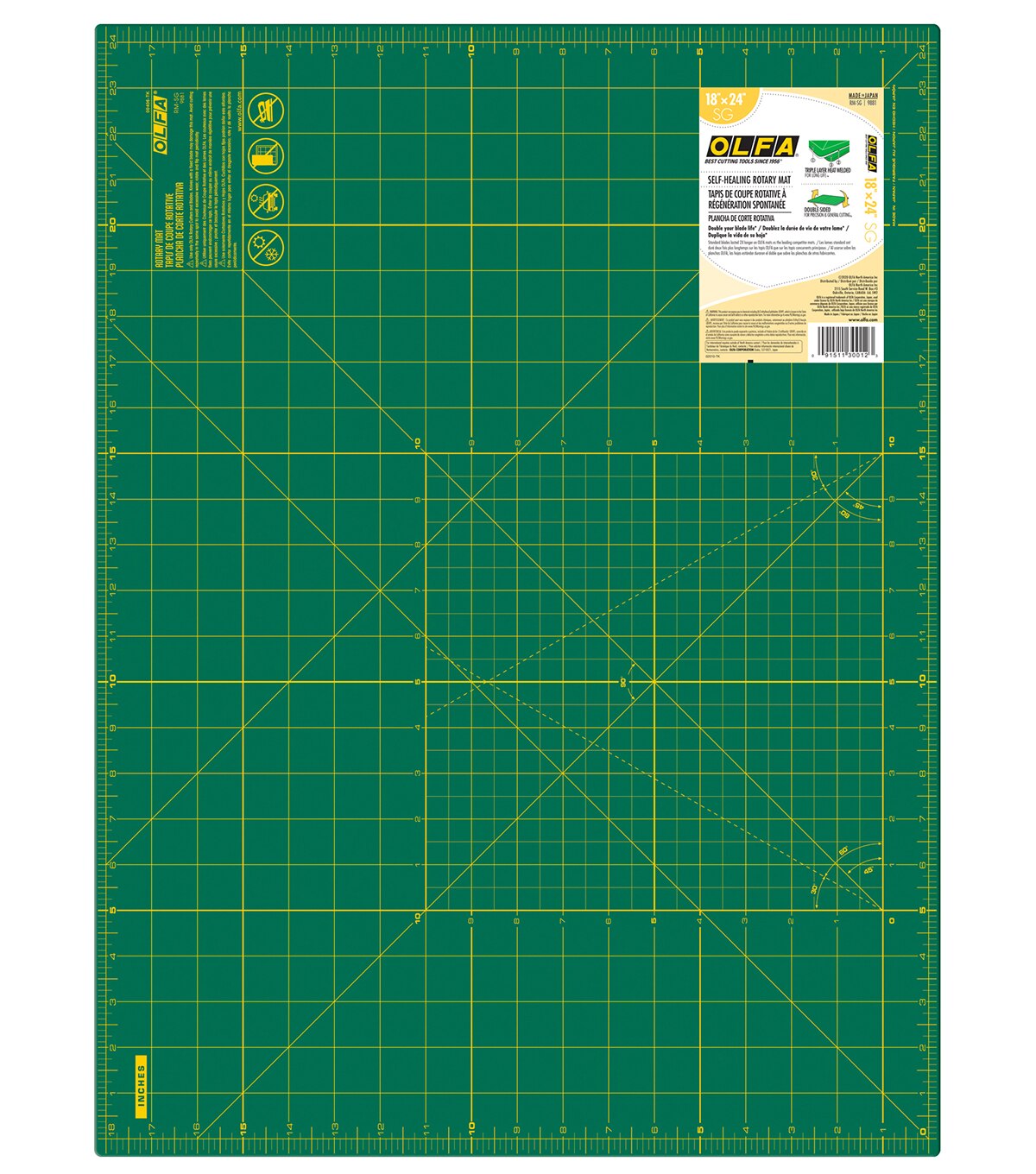 Olfa Grided Cutting Mat 18 X 24 Joann