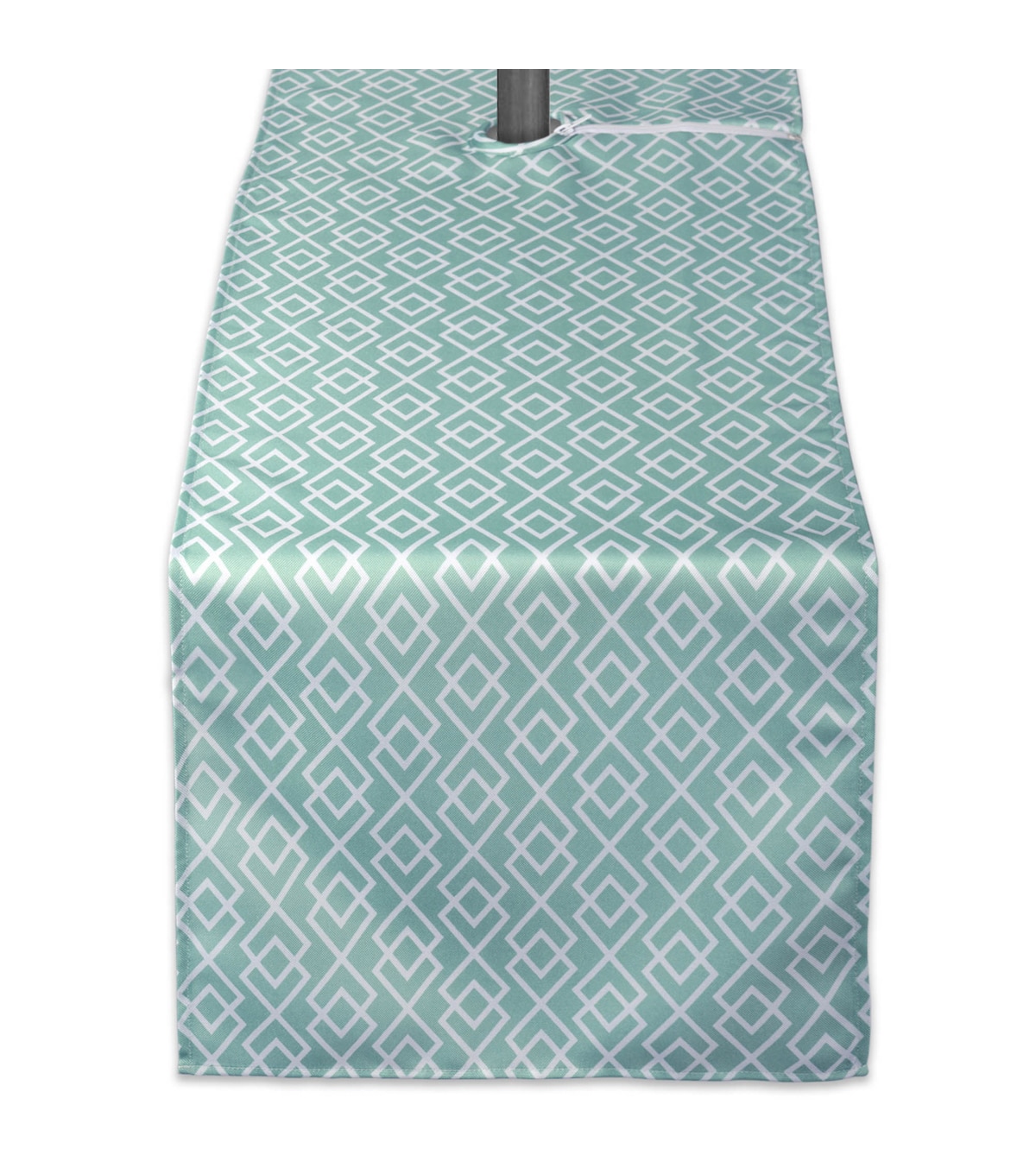 Design Imports Aqua Diamond Outdoor Table Runner with Zipper JOANN