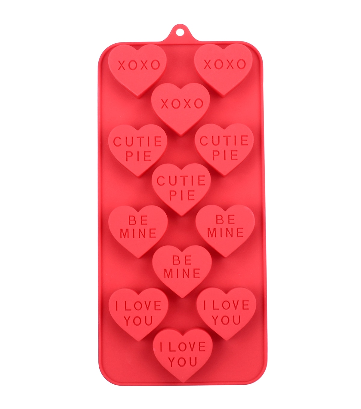 Valentines Day 8.25x4 Silicone Candy Mold-Conversation Hearts | JOANN