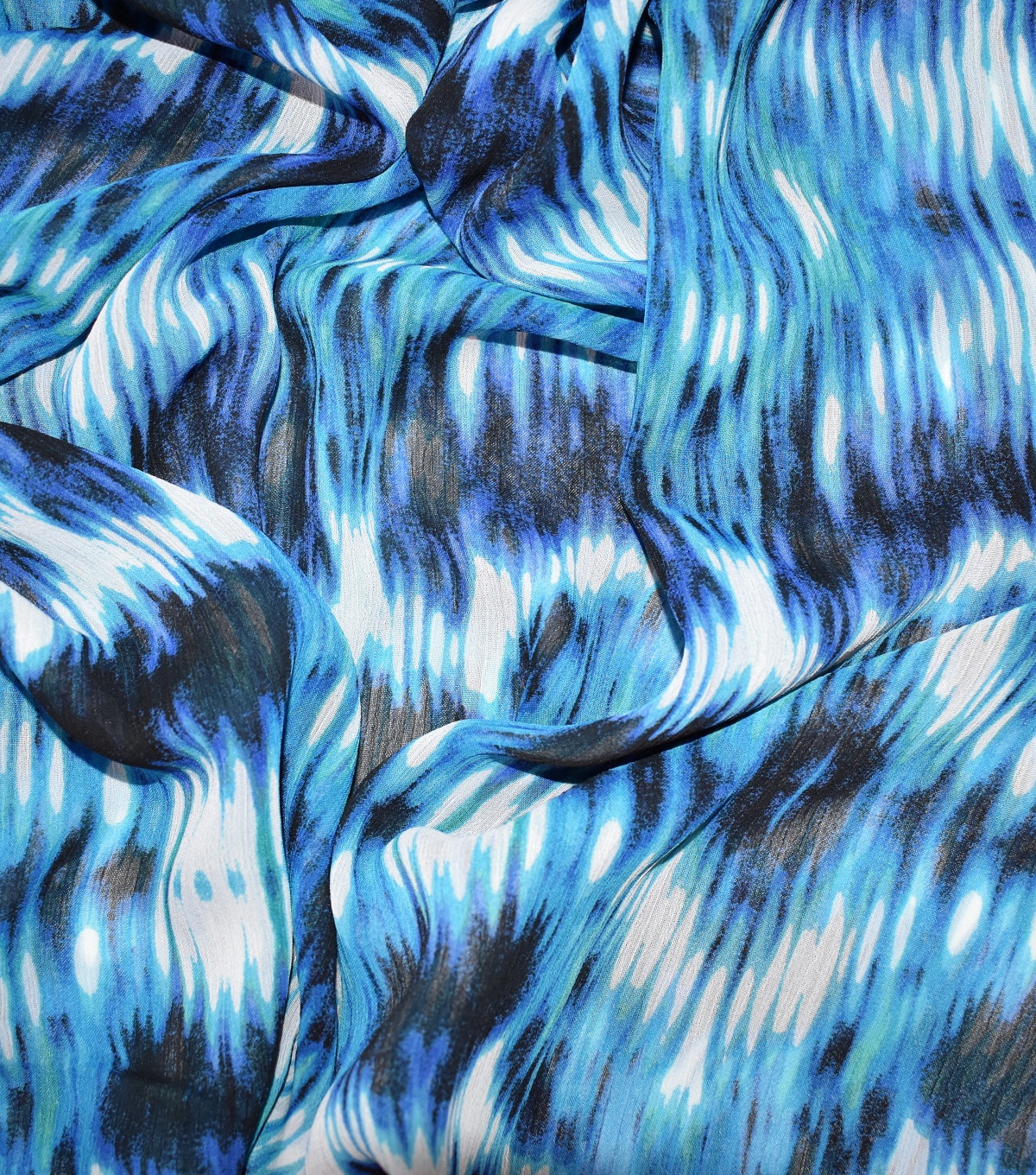 Fast Fashion Yoryu Chiffon Fabric Lagoon Tie Dye Delta | JOANN