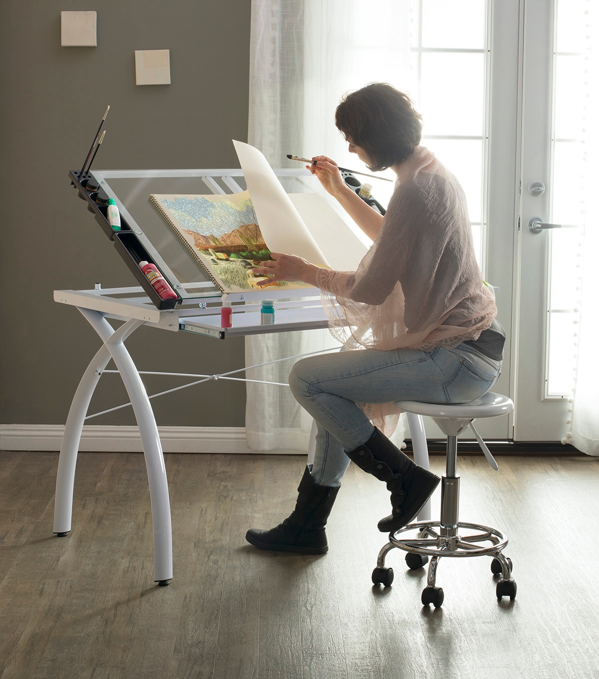 Studio Designs Futura Craft Station with Folding Shelf | JOANN