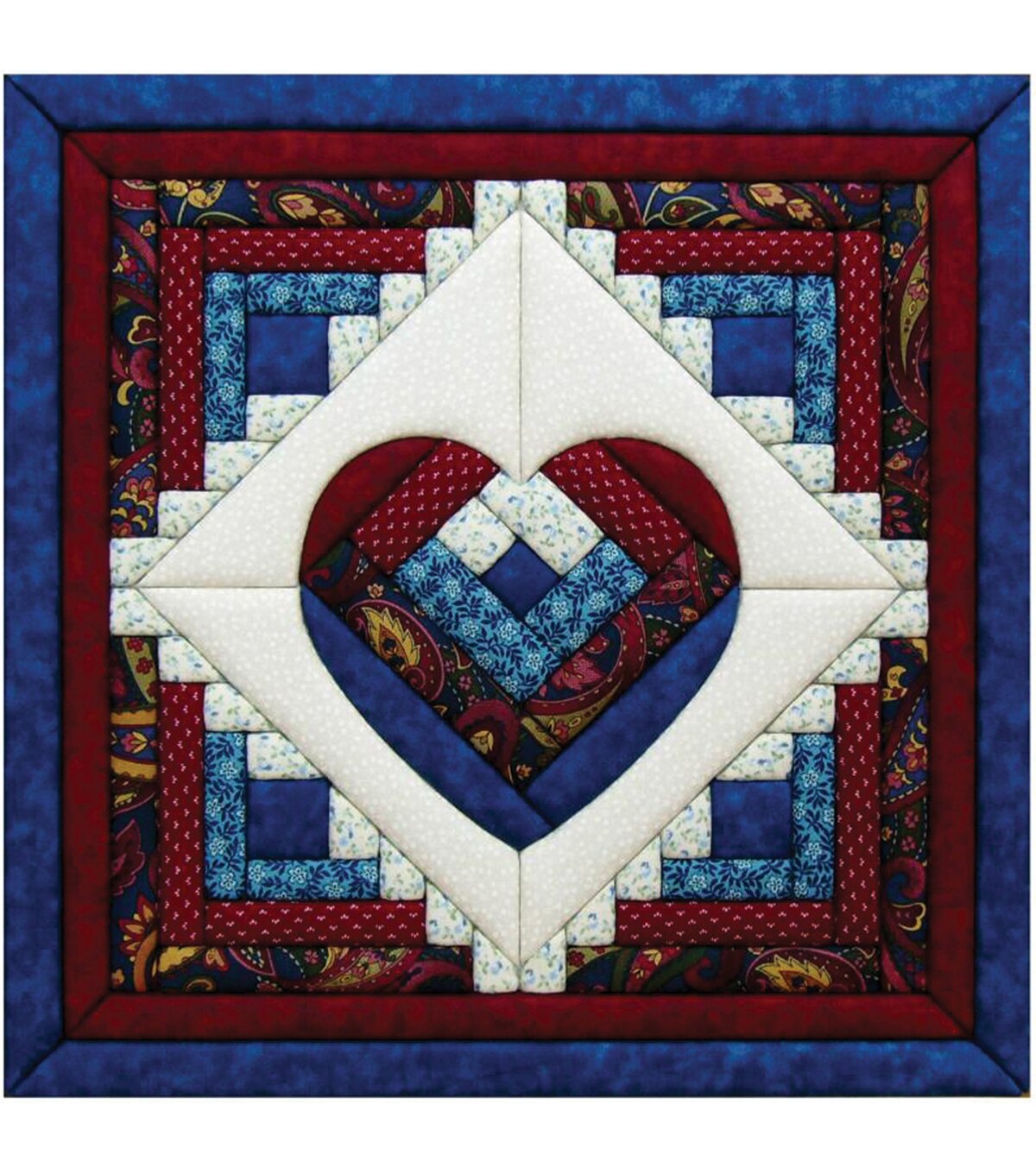 Log Cabin Heart Quilt Magic Kit 15 1 2 X15 1 2 Joann