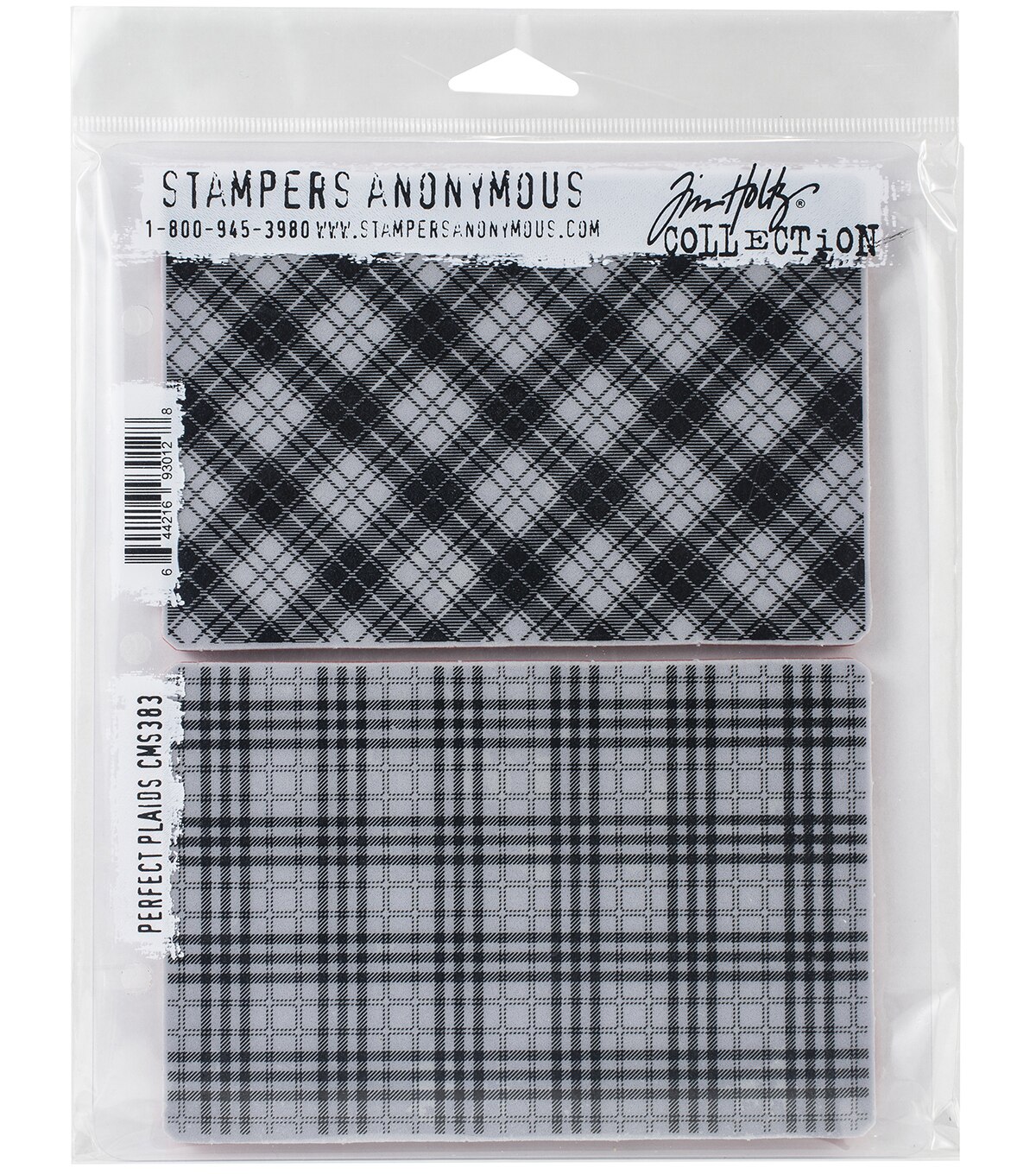 Tim Holtz Cling Stamps 7''X8.5'' Perfect Plaid | JOANN