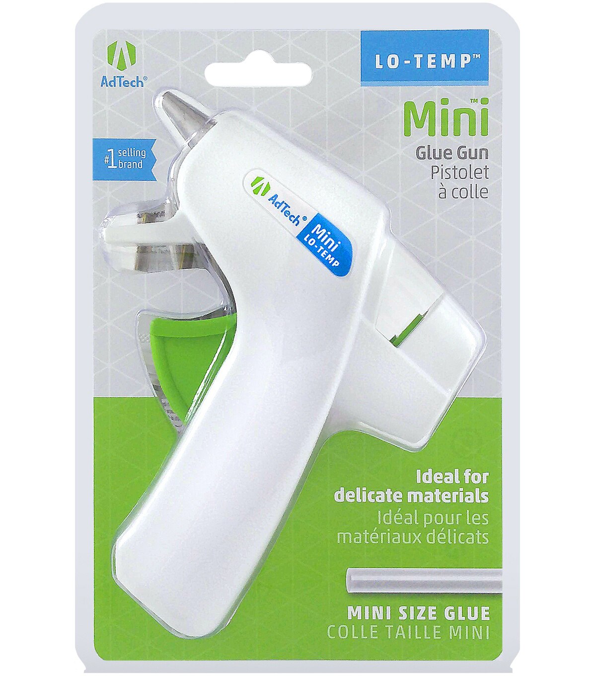 Ad Tech Low Temp Mini Glue Gun White Gunblue Trigger