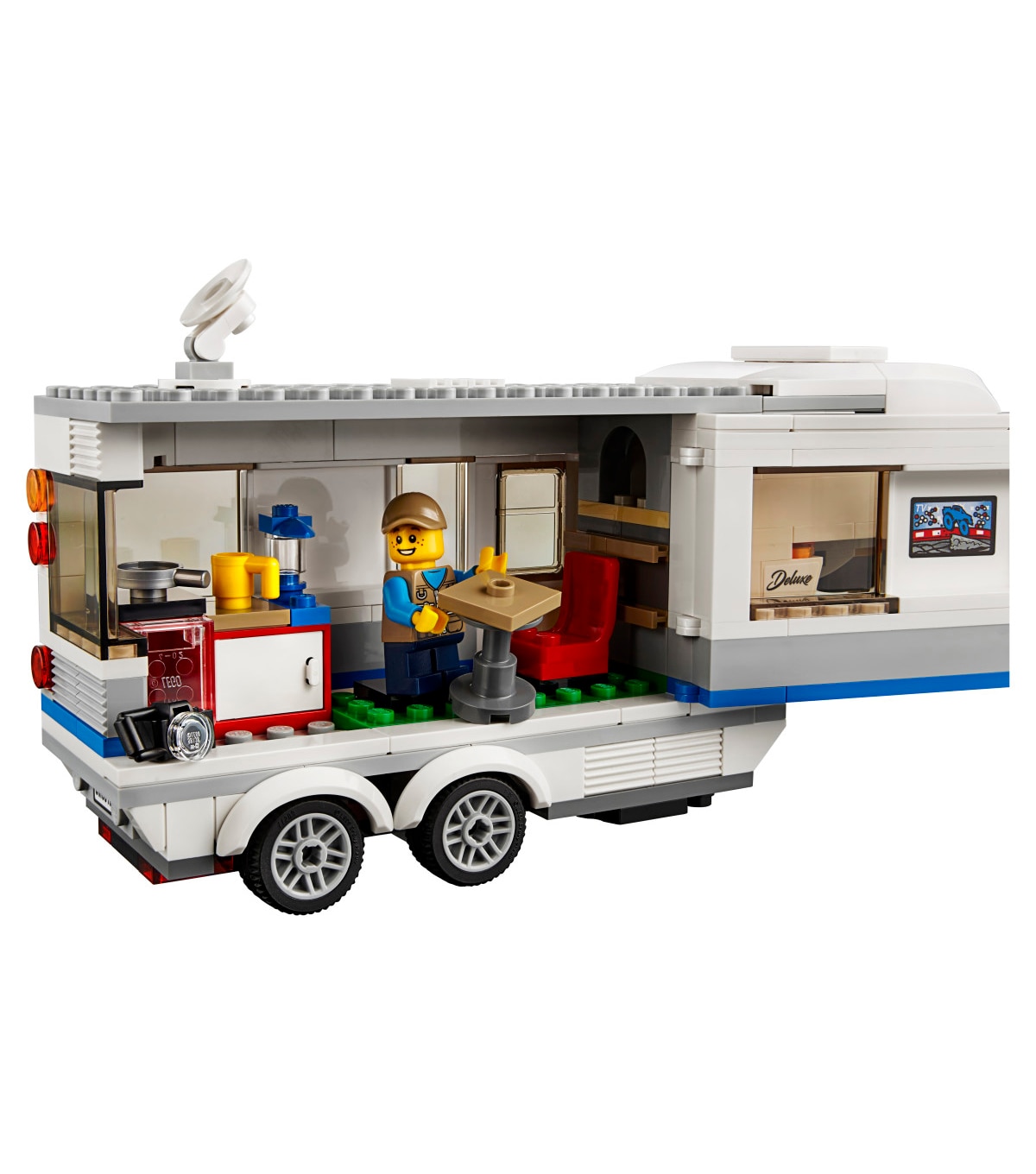 lego city great vehicles pickup & caravan 60182