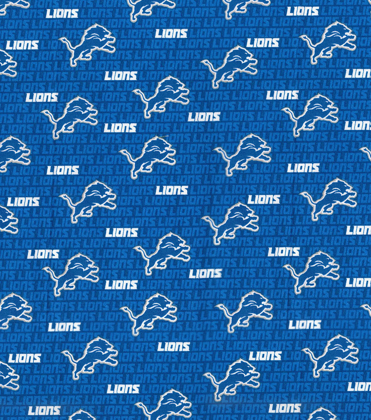 Detroit Lions Cotton Fabric -Mini Print | JOANN