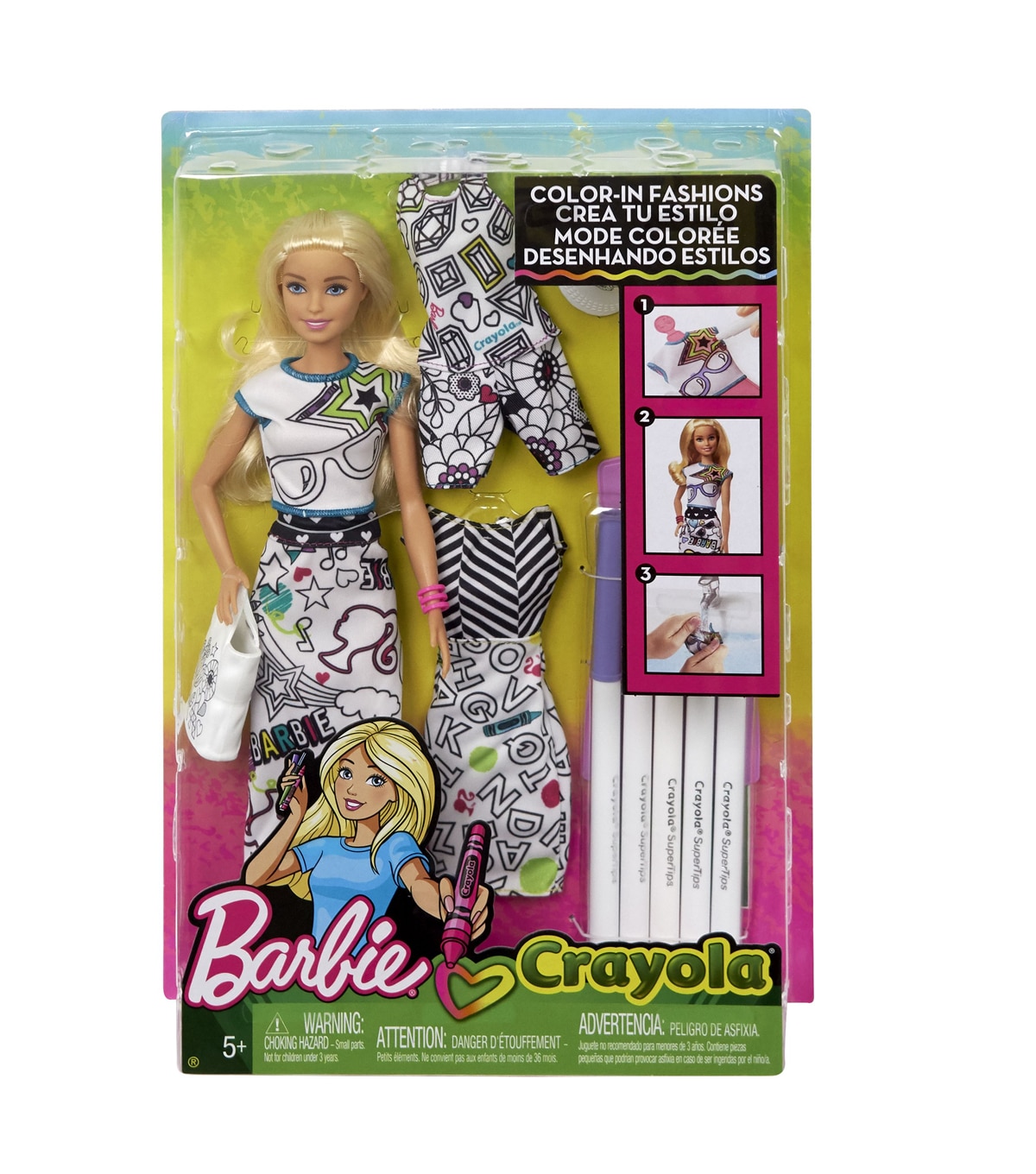 barbie crayola doll