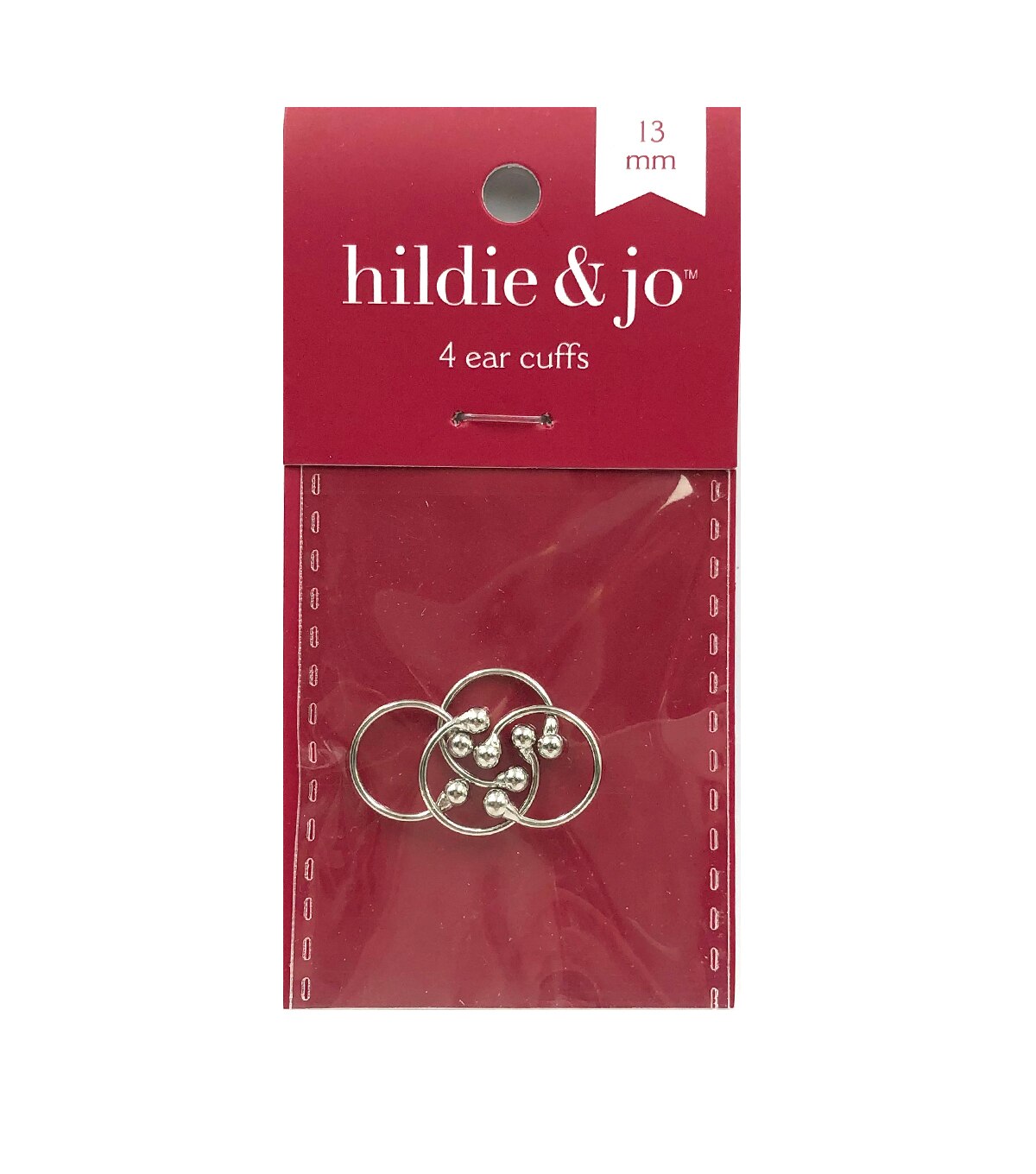 13mm Silver Ear Cuffs 4pk by hildie & jo