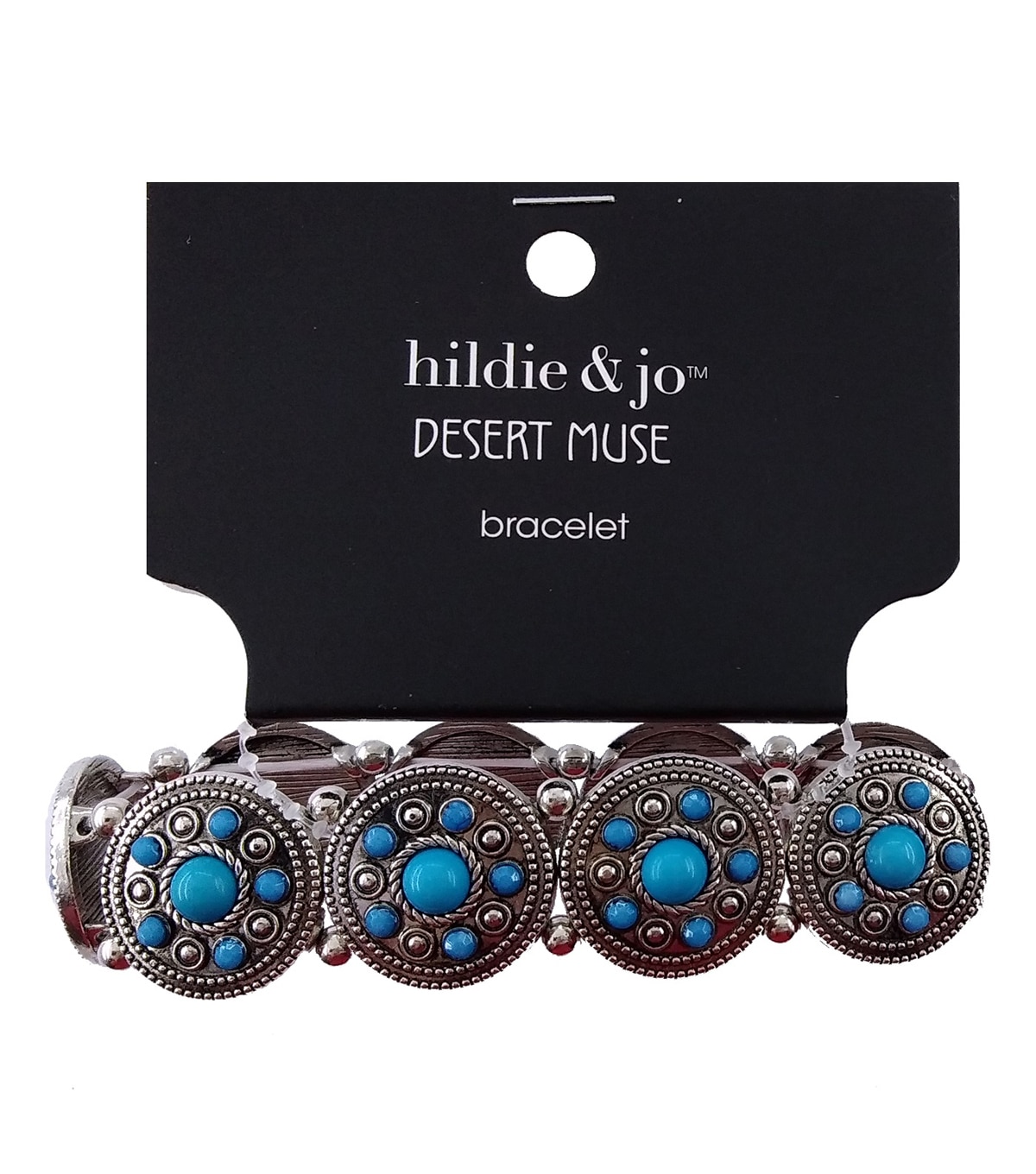 hildie & jo San Turquoise Circle Stretch Bracelet | JOANN
