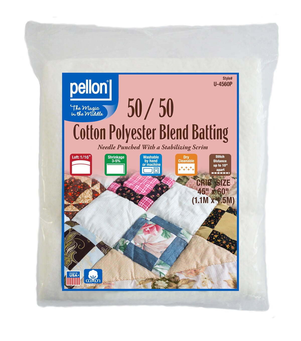 Pellon 50 50 Cotton Poly Blend Batting Crib Joann