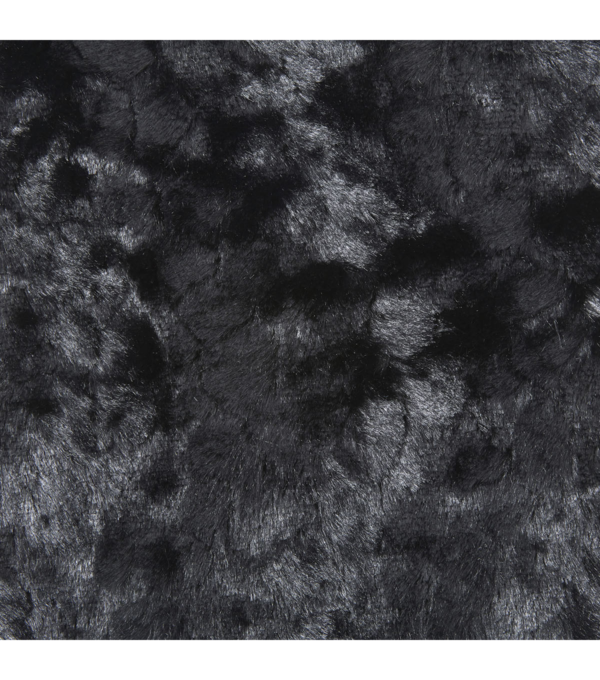 Fashion Faux Rabbit Fur Fabric -Black | JOANN