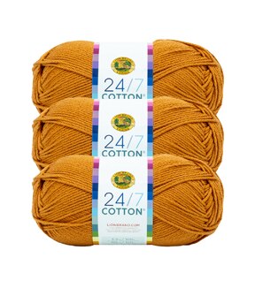Lion Brand Yarn 761-098 24/7 Cotton Yarn, Ecru