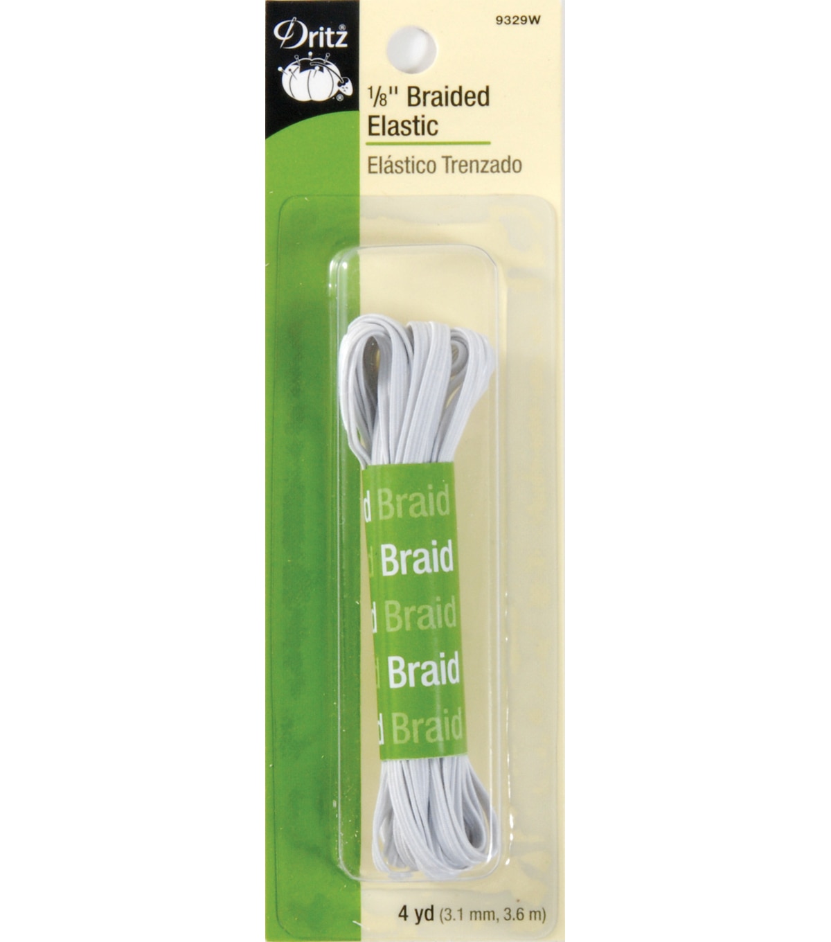 Dritz Braided Elastic 1/8