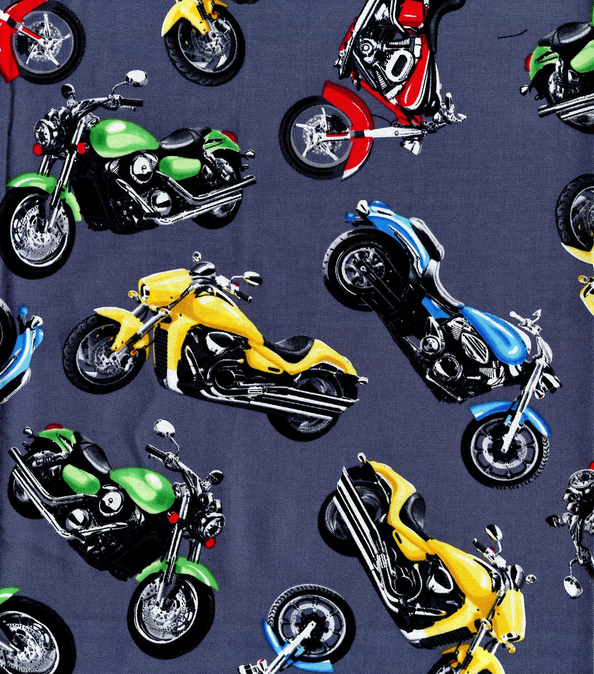 Novelty Cotton Fabric Motorcycles Joann