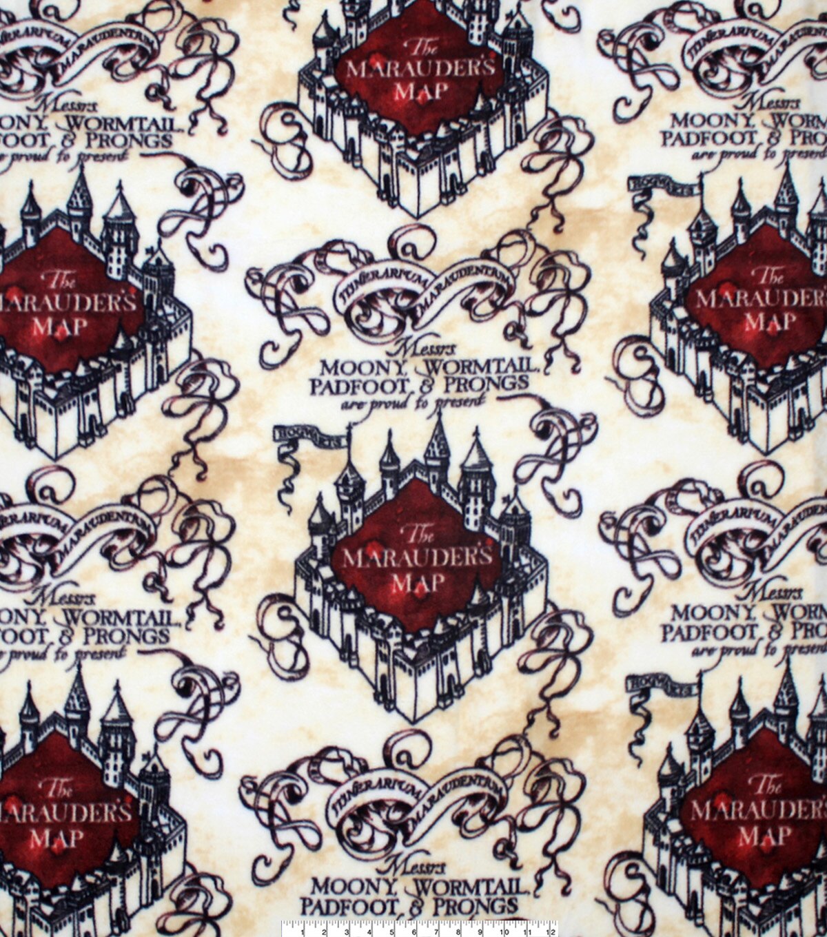 Harry Potter Fleece Fabric Marauders Map Simplified Joann