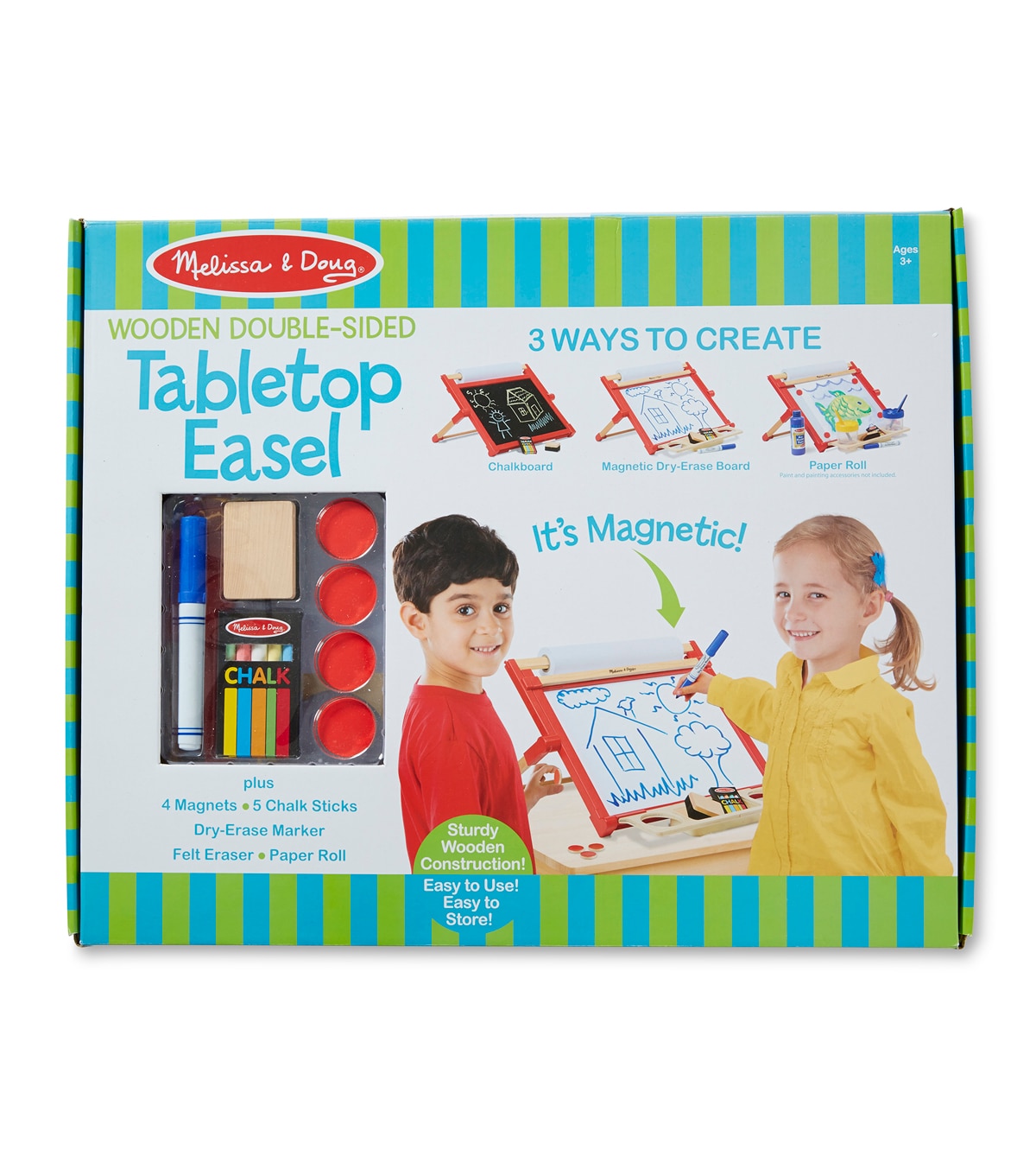melissa and doug double sided magnetic tabletop easel