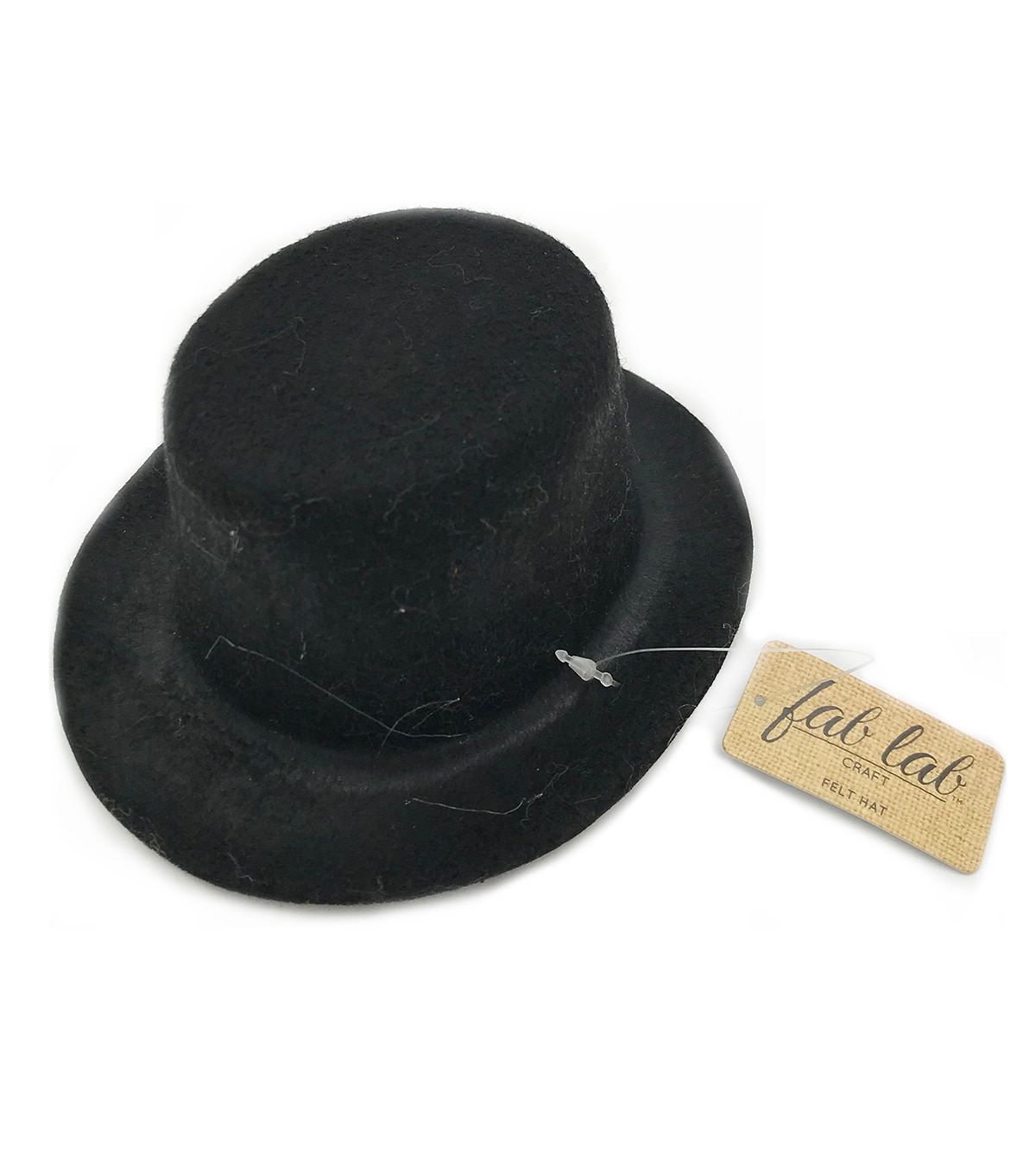 Twain Scala WF569 Brown Wool Felt Top Hat 5.5 Tall, black