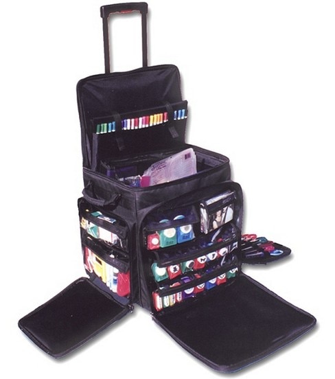 art supply totes on wheels