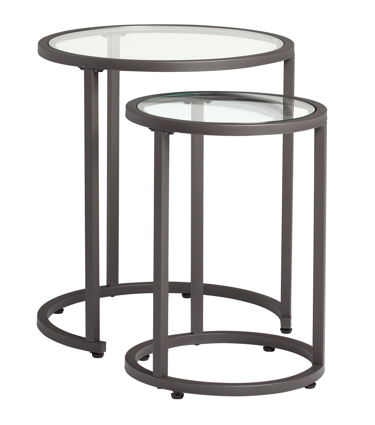 Studio Designs Camber Modern Glass Round Nesting Tables JOANN