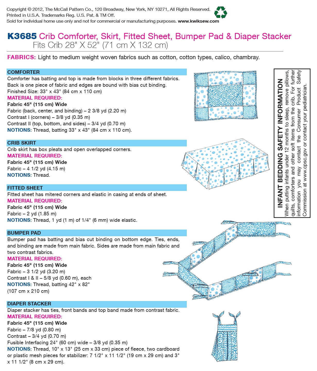 Crib Comforter Skirt Fitted Sheet Bumper Pad Diaper Sta Fits