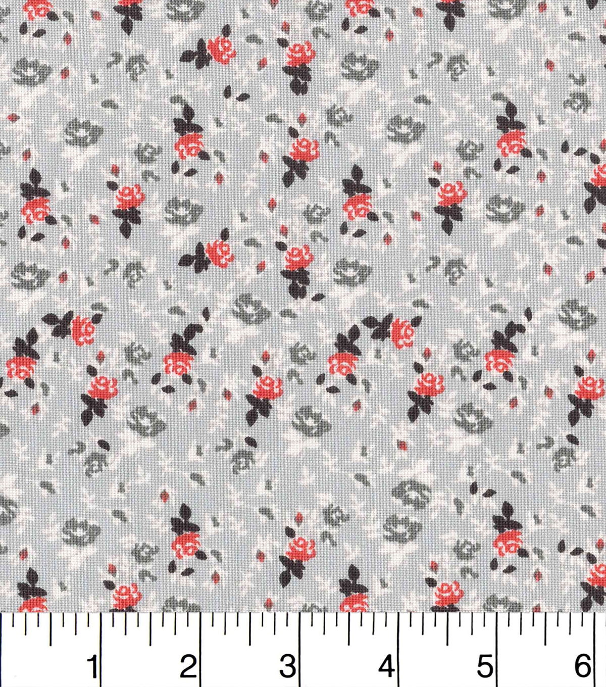 Keepsake Calico Cotton Fabric Packed Floral Gray Joann