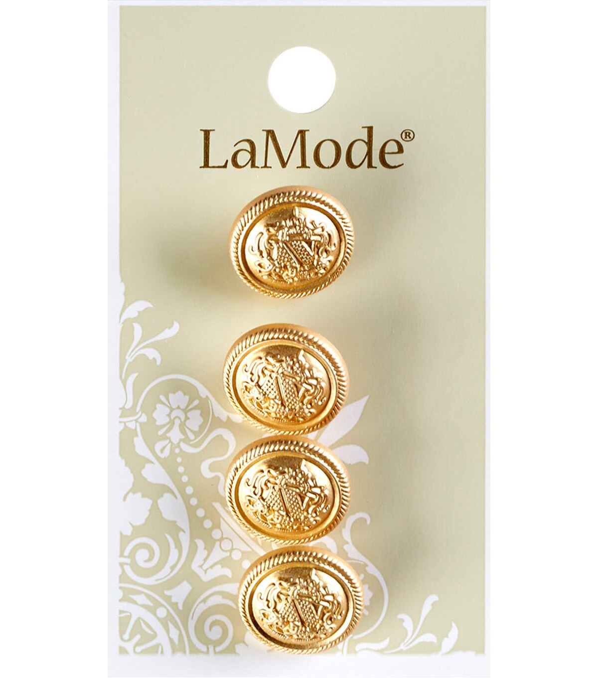 Brushed Gold Metal Design Button Disc 14 to 45mm - Buttons Paradise