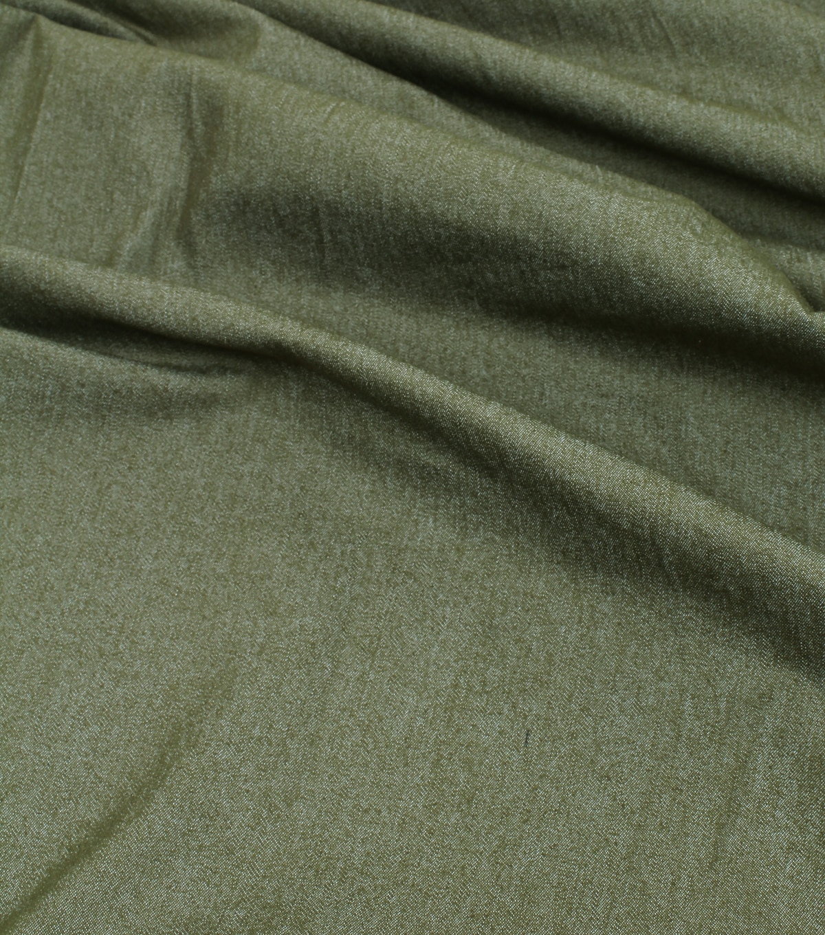 8oz Stretch Denim Fabric Olive Green Solid | JOANN
