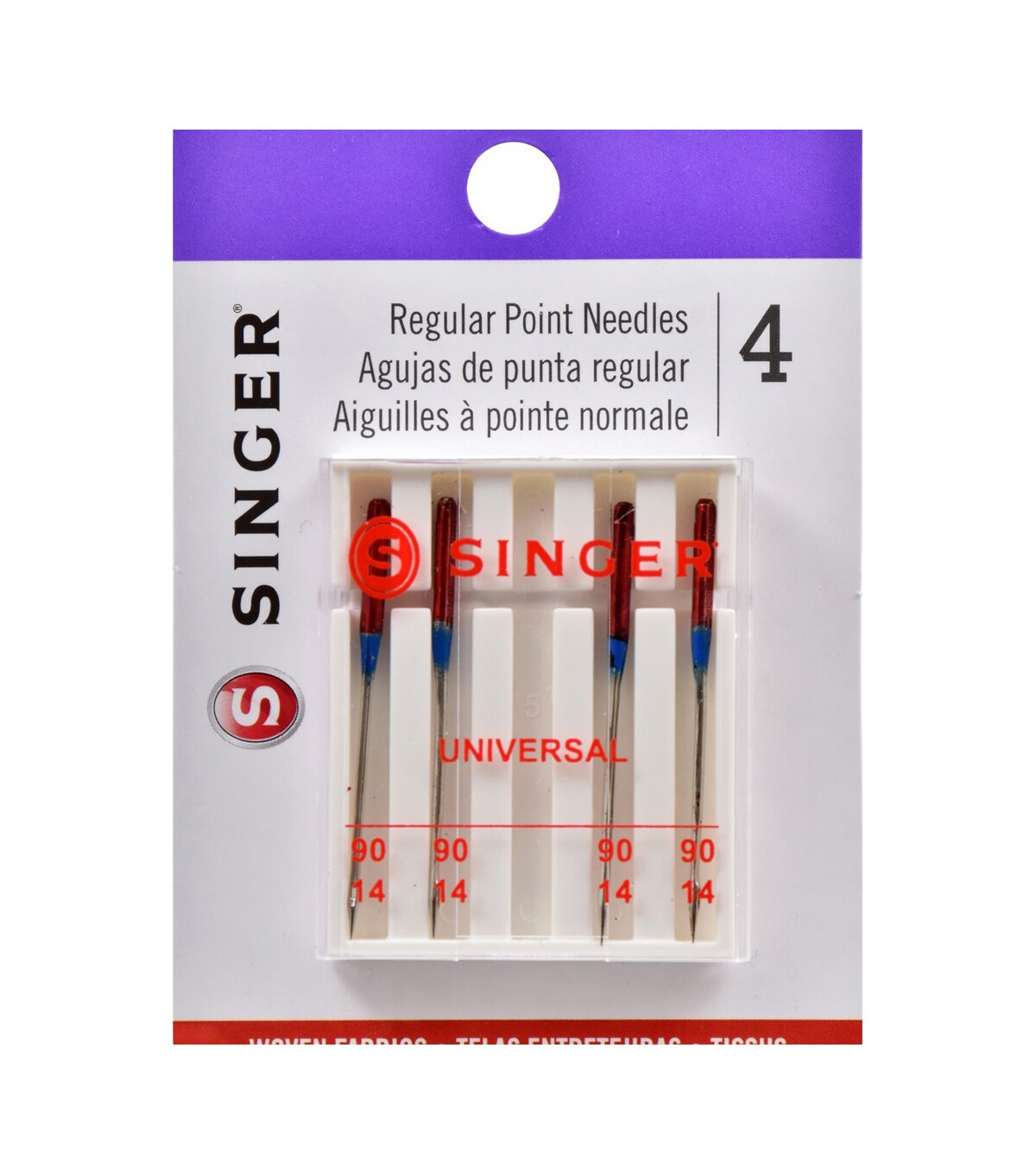 Singer Universal Regular Point Sewing Machine Needles Size 90/14 | JOANN