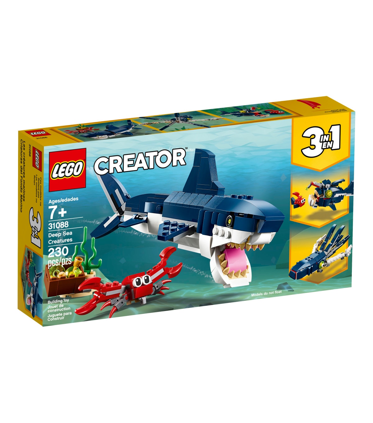 lego creator 3 in 1 shark