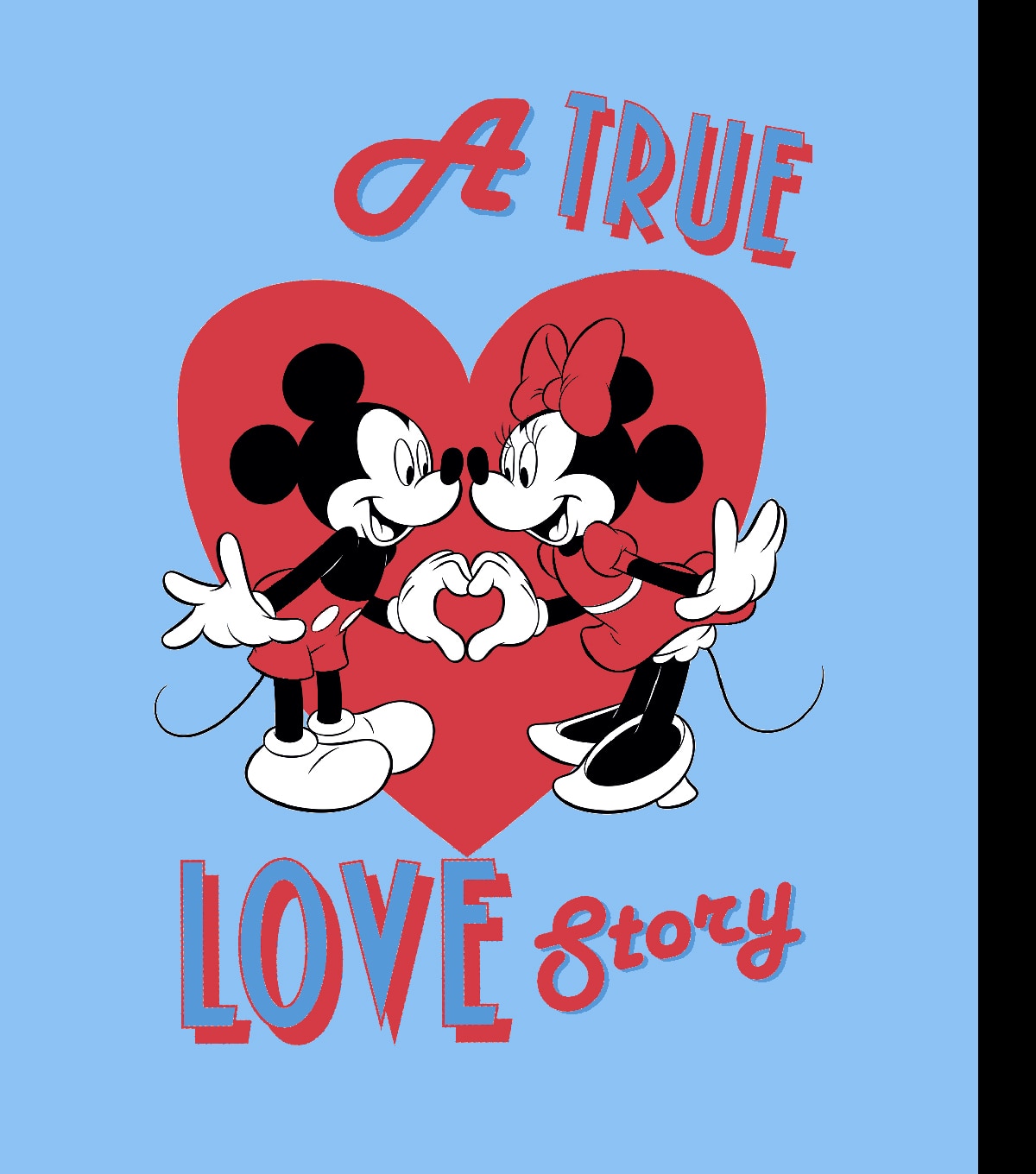 Disney Mickey Minnie No Sew Fleece Throw Fabric A True Love Story