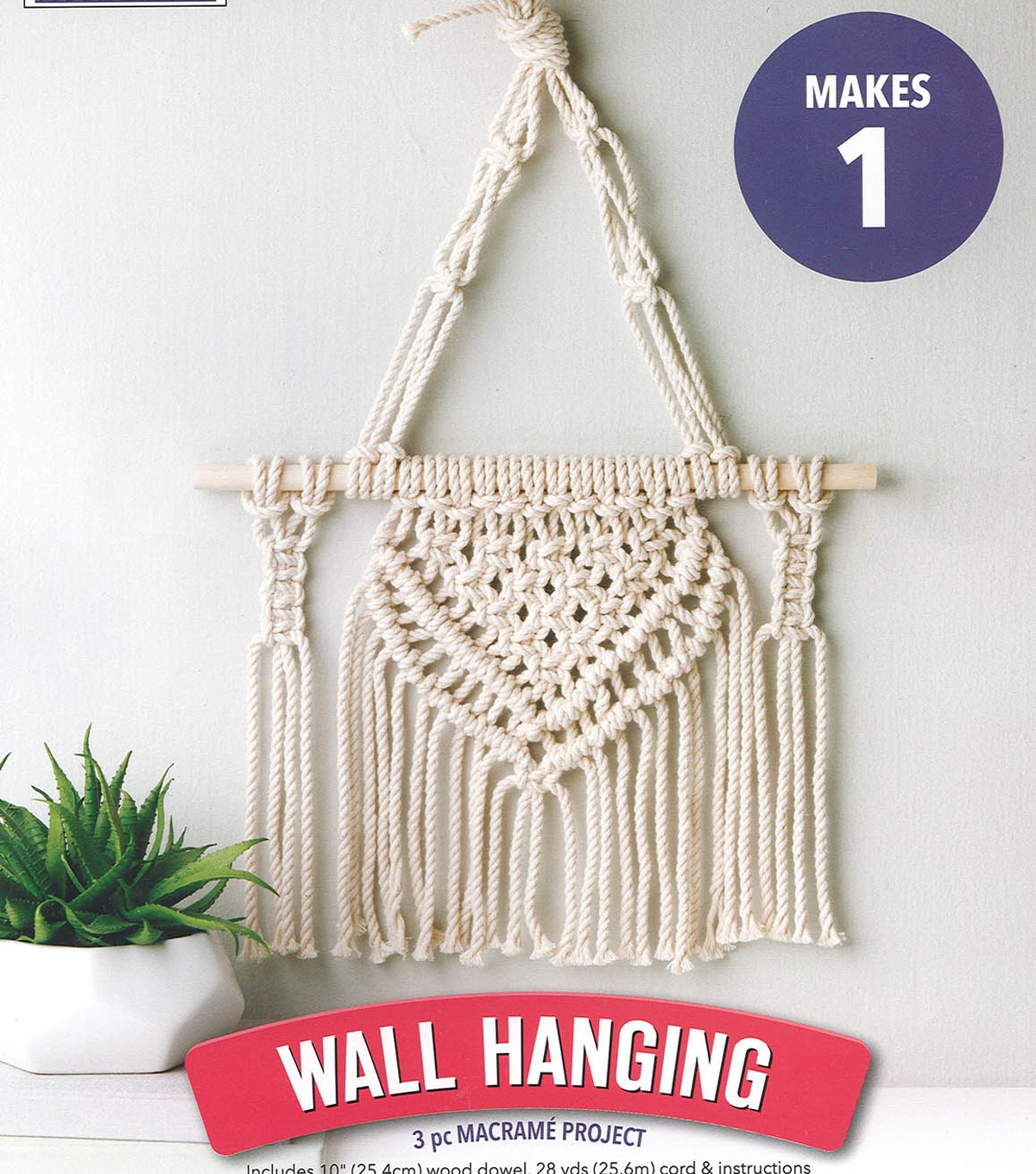 Yarn and Colors Degradé Wall Hanging 2.0 028 Soil Macramé Kit