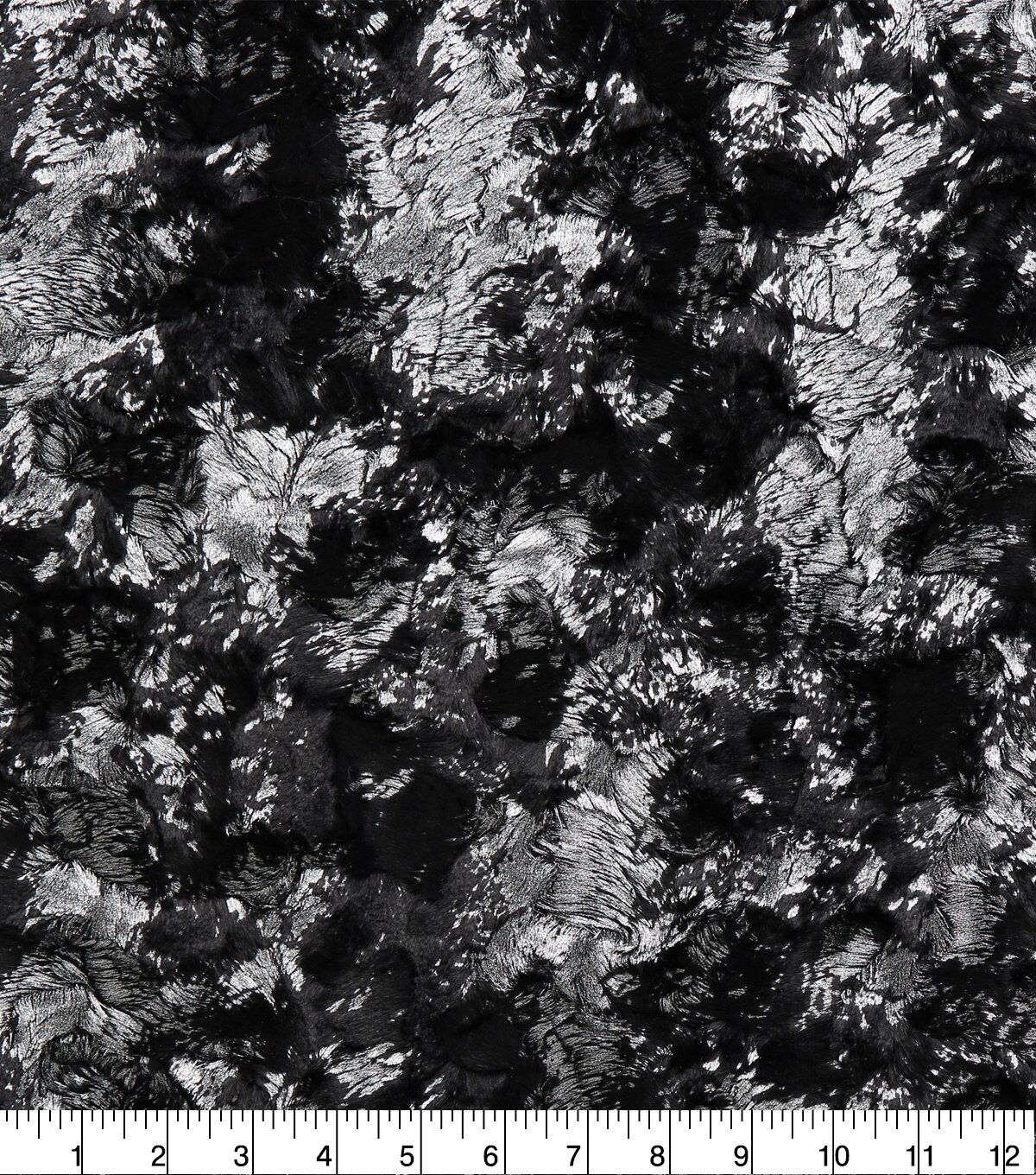 Lightweight Décor Fabric Silver & Black Belboa with Foil | JOANN