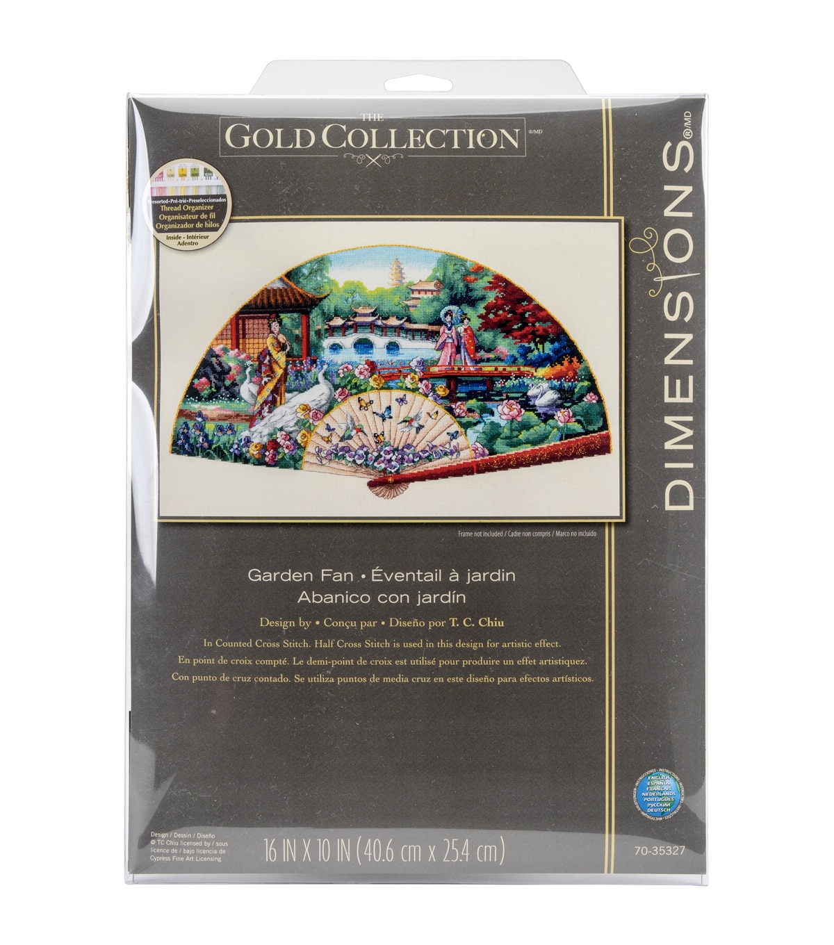 Dimensions Gold Collection Counted Cross Stitch Kit Garden Fan | JOANN