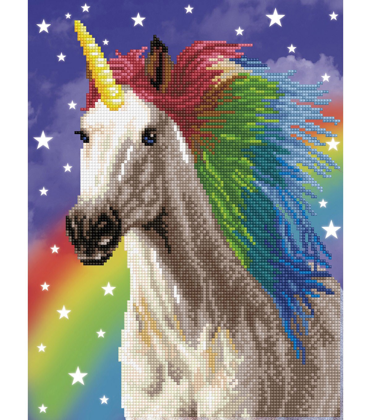 Diamond Dotz 12 x 16 Rainbow Unicorn Facet Art Kit