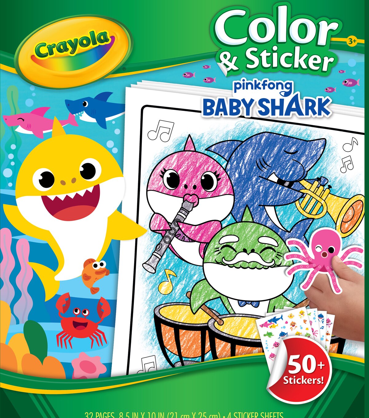 Crayola Color & Sticker Book Baby Shark JOANN