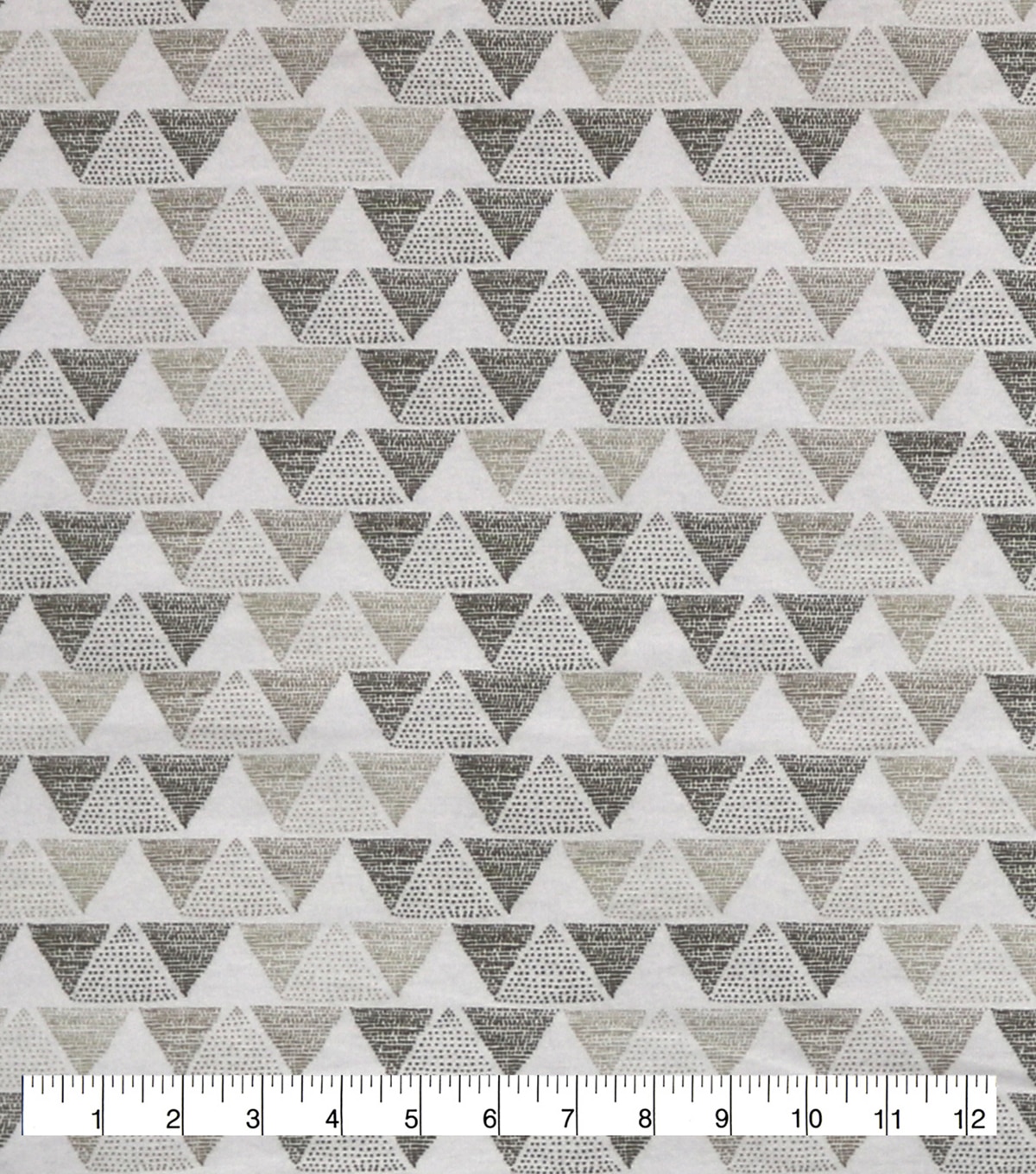 Wide Flannel Fabric Brown Triangles | JOANN