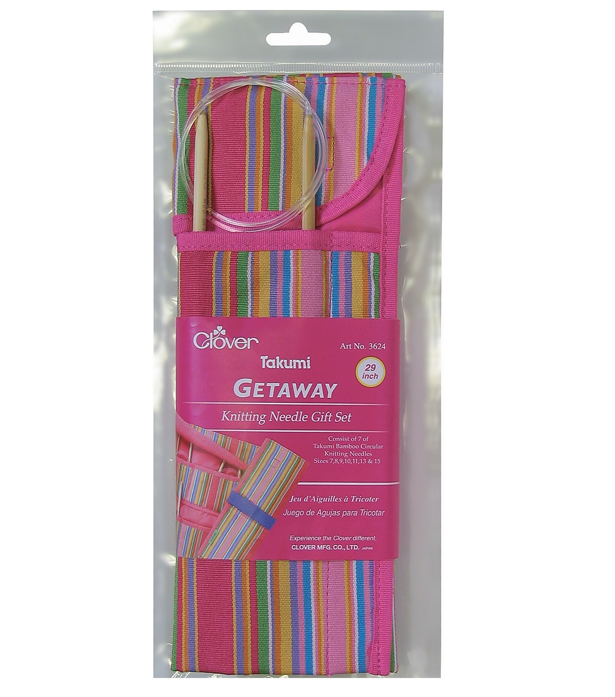 Clover 29" Getaway Takumi Circular Knitting Needles Gift Set JOANN