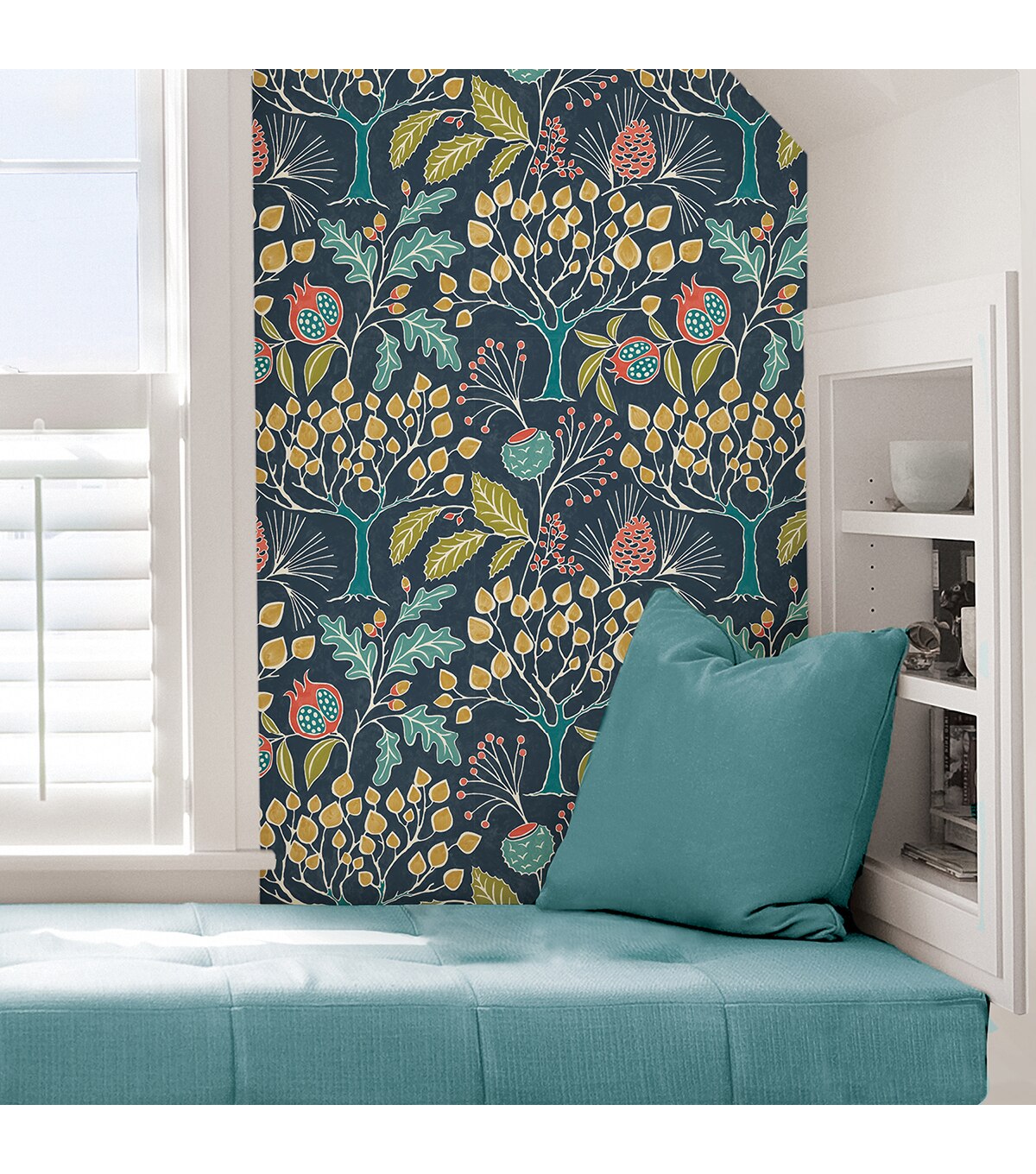 Wallpops Peel & Stick Wallpaper Groovy Garden Navy | JOANN