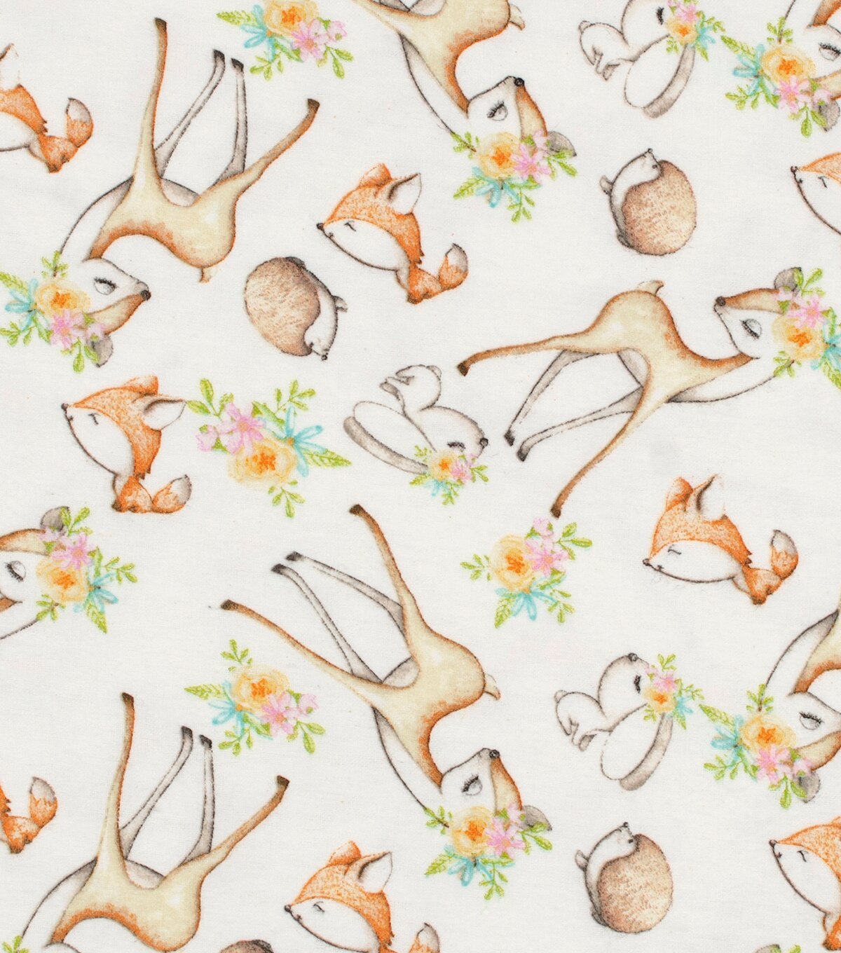 Happy Camper Animals Nursery Flannel Fabric | JOANN