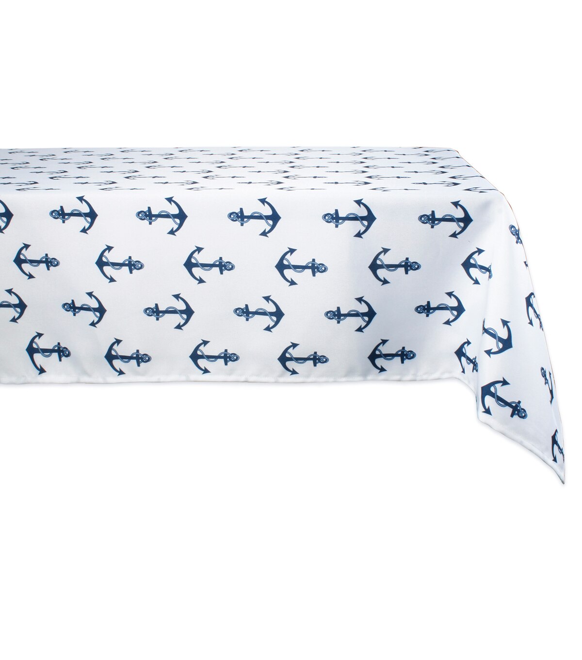 Design Imports Anchors Outdoor Tablecloth 84