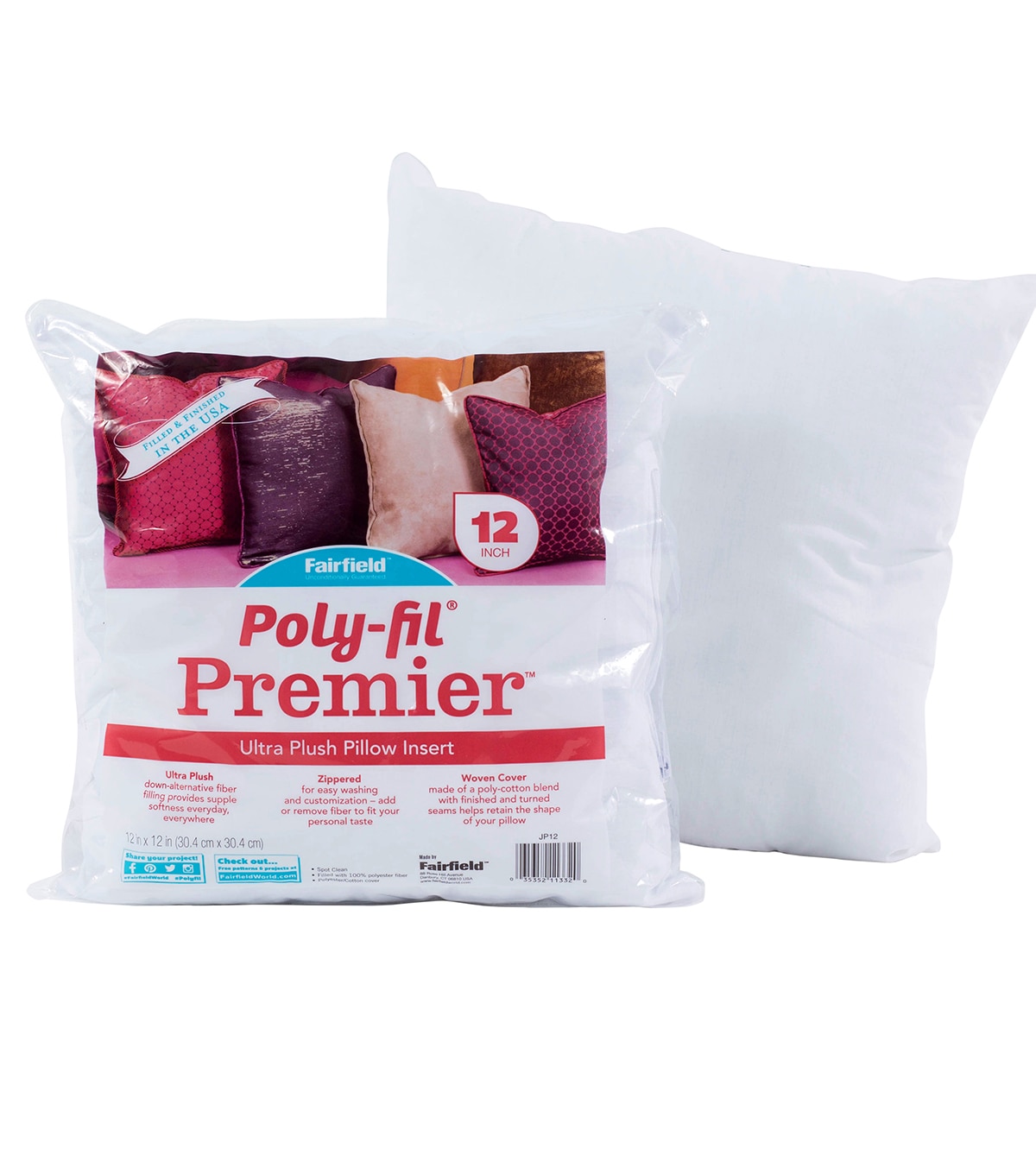 Soft n Crafty Premier pillow form 12"x12" JOANN