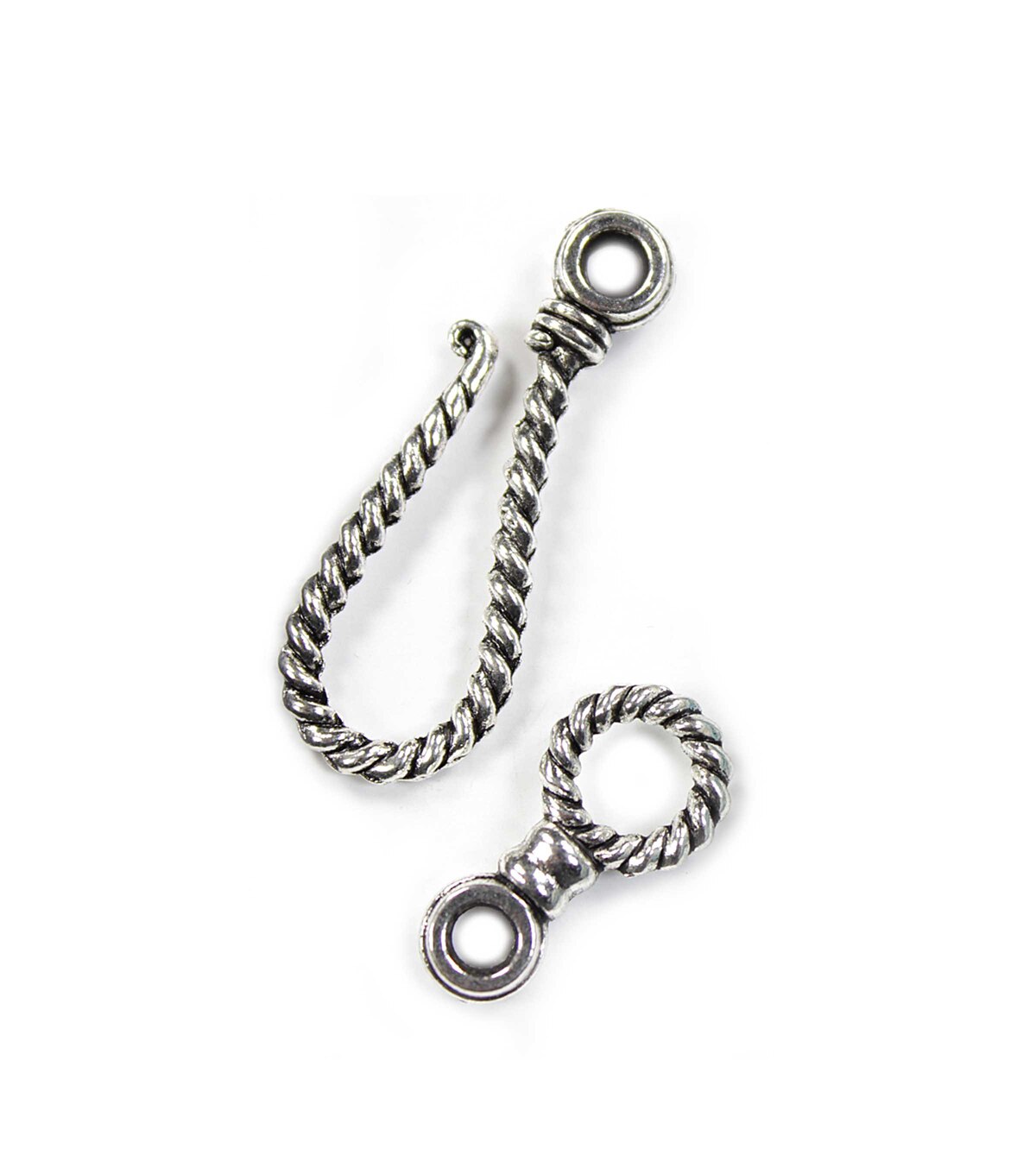 10 Extender Hook & Eye Clasps Silver Plated 3 Strands Necklace