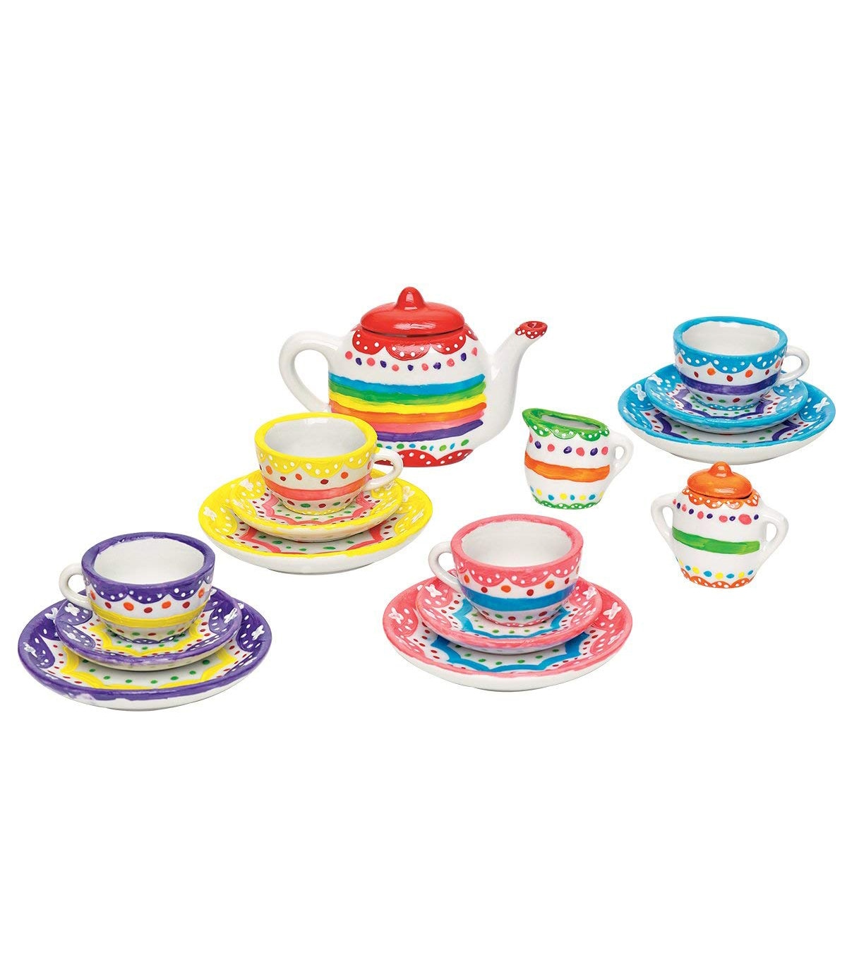 paintable tea set