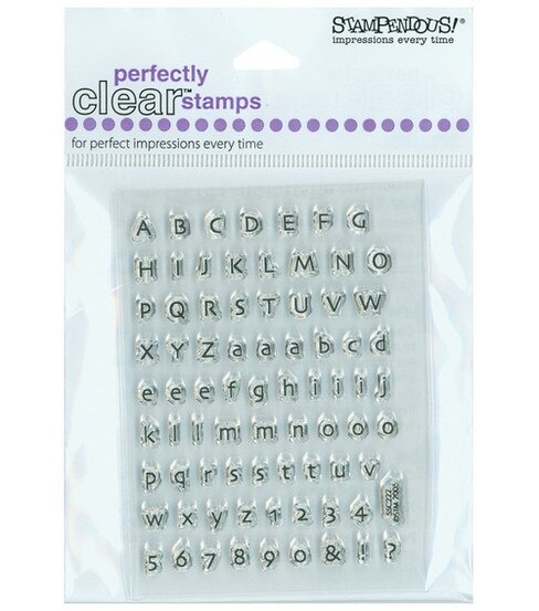 stampendous perfectly clear stamps tiny alphabet