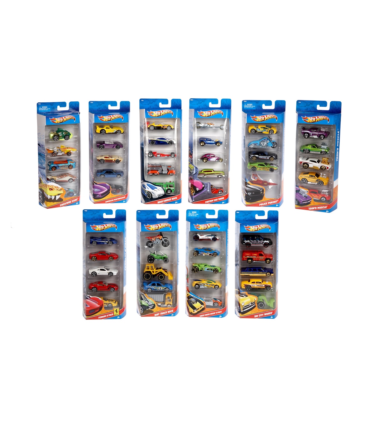 hot wheels cars pack of 5