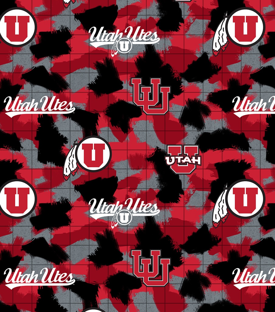 University of Utah Utes Flannel Fabric Digital JOANN