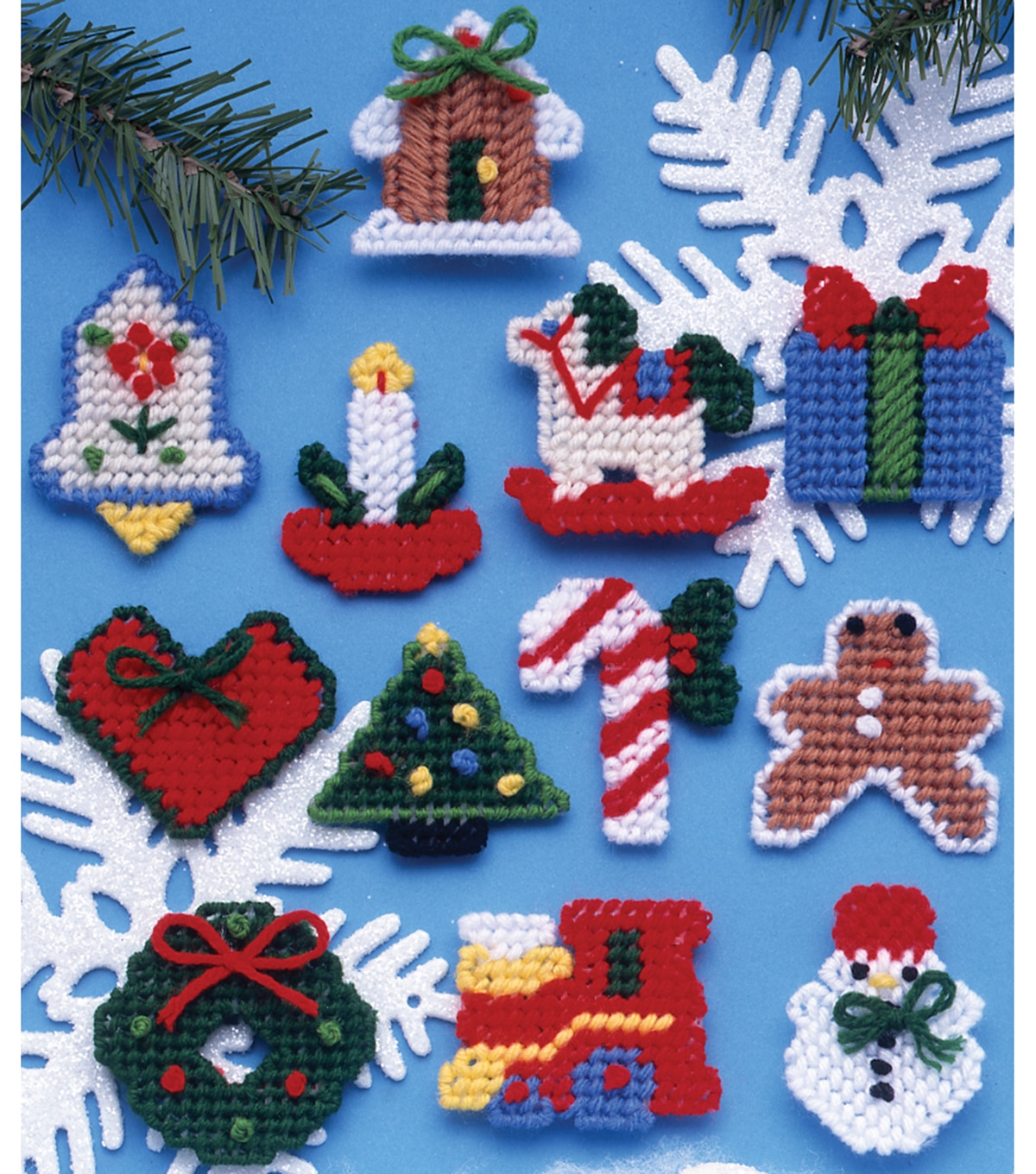 Country Christmas Ornaments Plastic Canvas Kit 2 7 Count Set Of 12 | JOANN