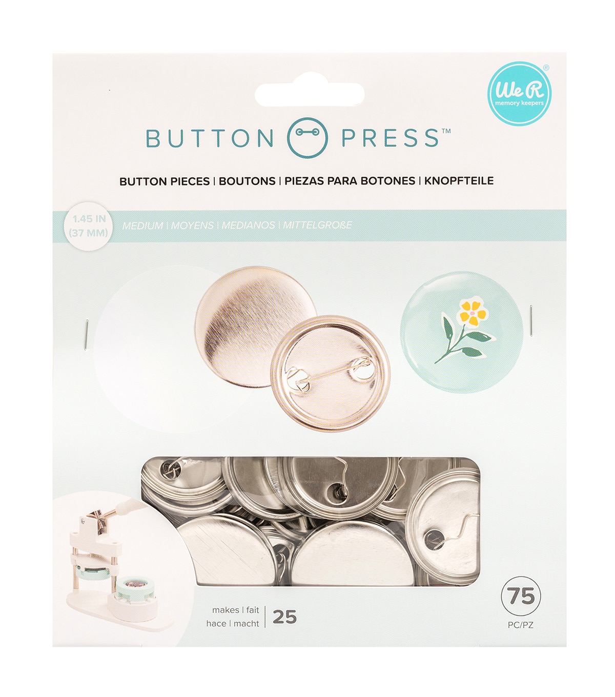 We R Memory Keepers Button Press Kit-WR660524 - Brand New 633356605249
